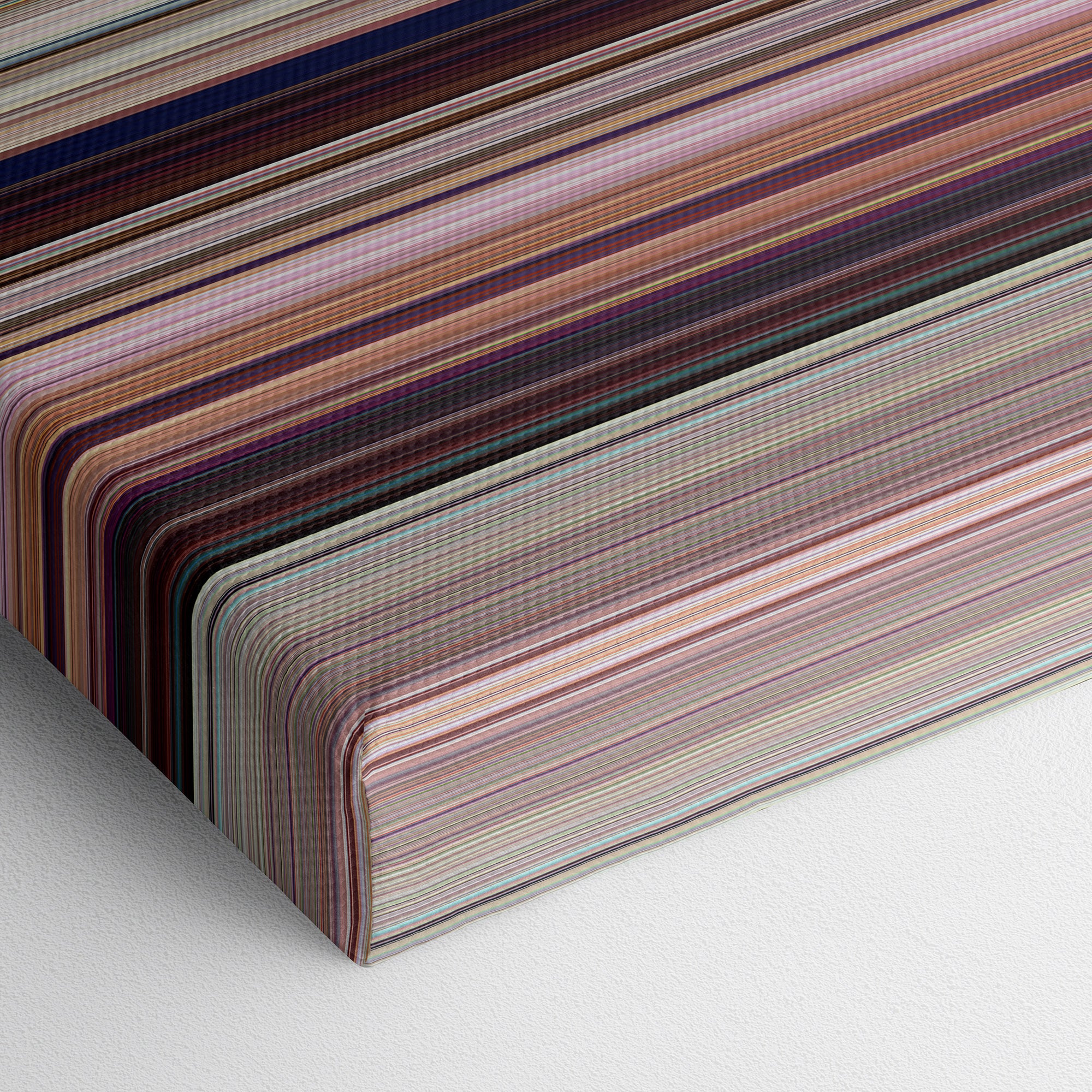 Cars (2006) CineSpectrum Color Spectrum Canvas Print - Close Up of Bottom of Print