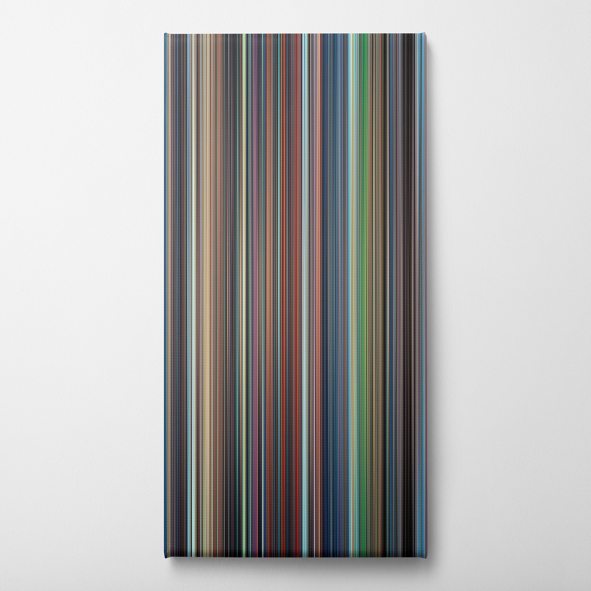 Castle in the Sky (1986) CineSpectrum Color Spectrum Canvas Print - Vertical on Wall