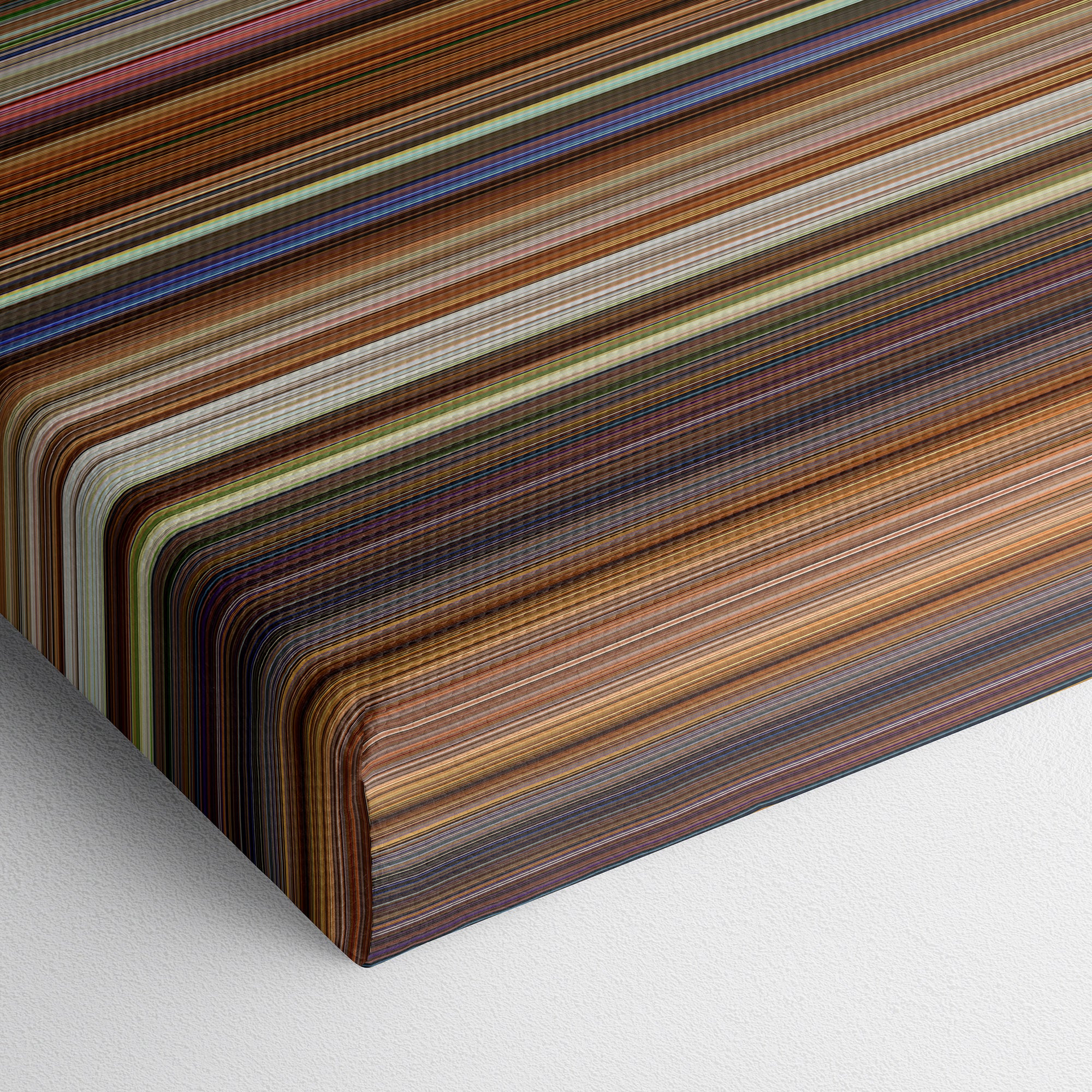 Charlies Angels - Full Throttle (2003) CineSpectrum Color Spectrum Canvas Print - Close Up of Bottom of Print