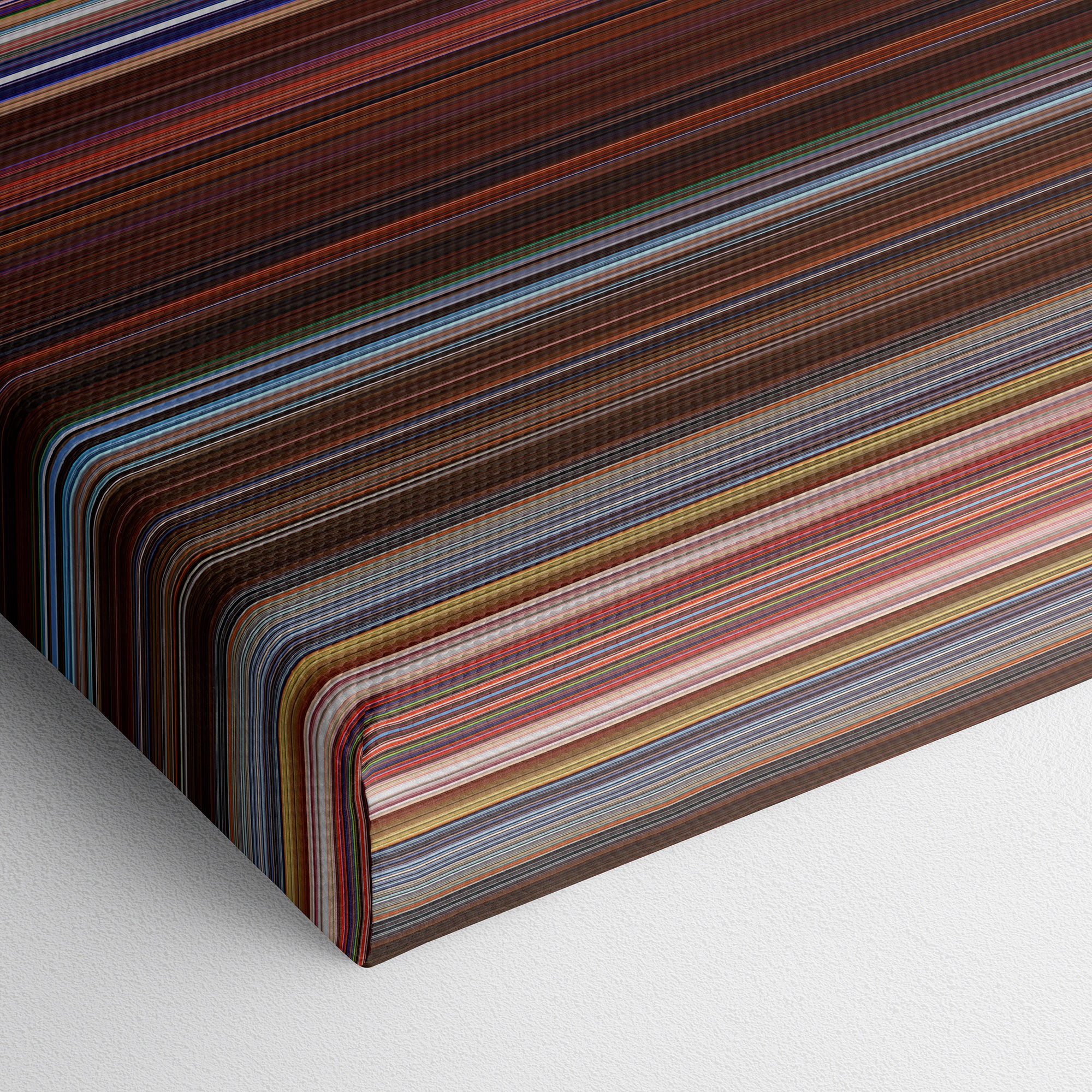 Charlies Angels (2000) CineSpectrum Color Spectrum Canvas Print - Close Up of Bottom of Print