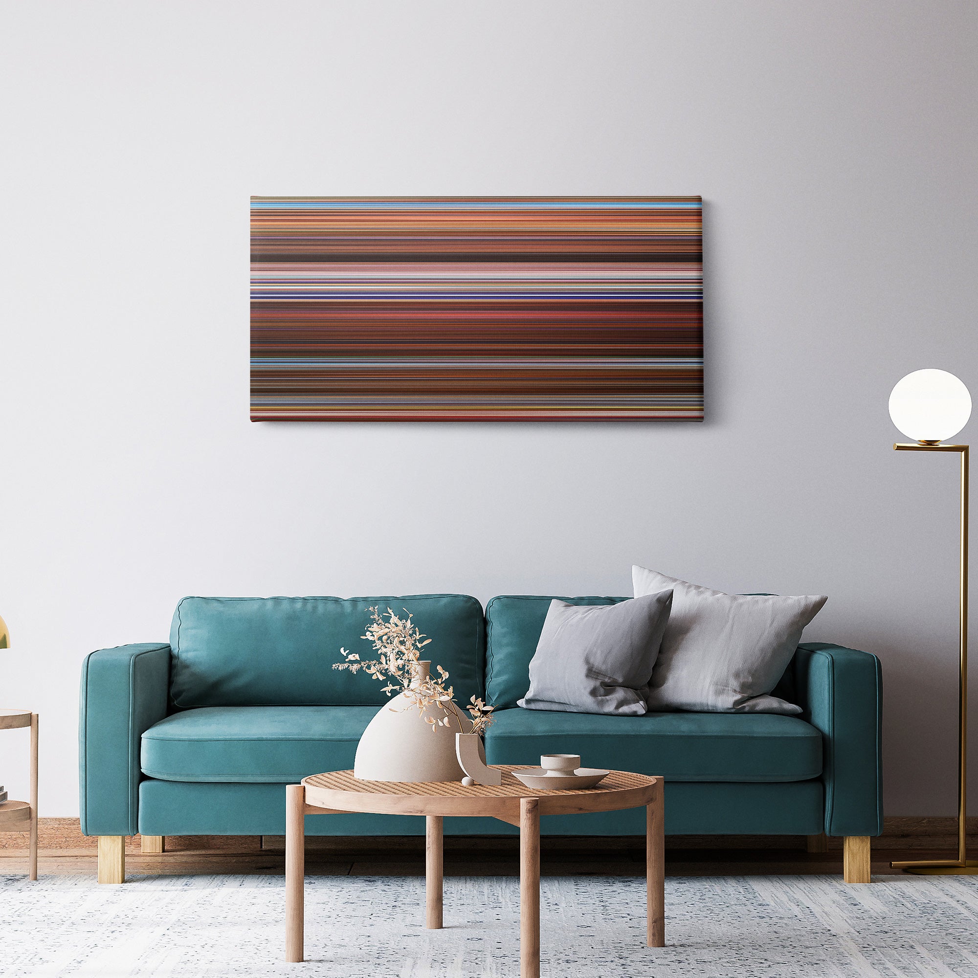 Charlies Angels (2000) CineSpectrum Color Spectrum Canvas Print - Hanging Horizontal on Wall in Room