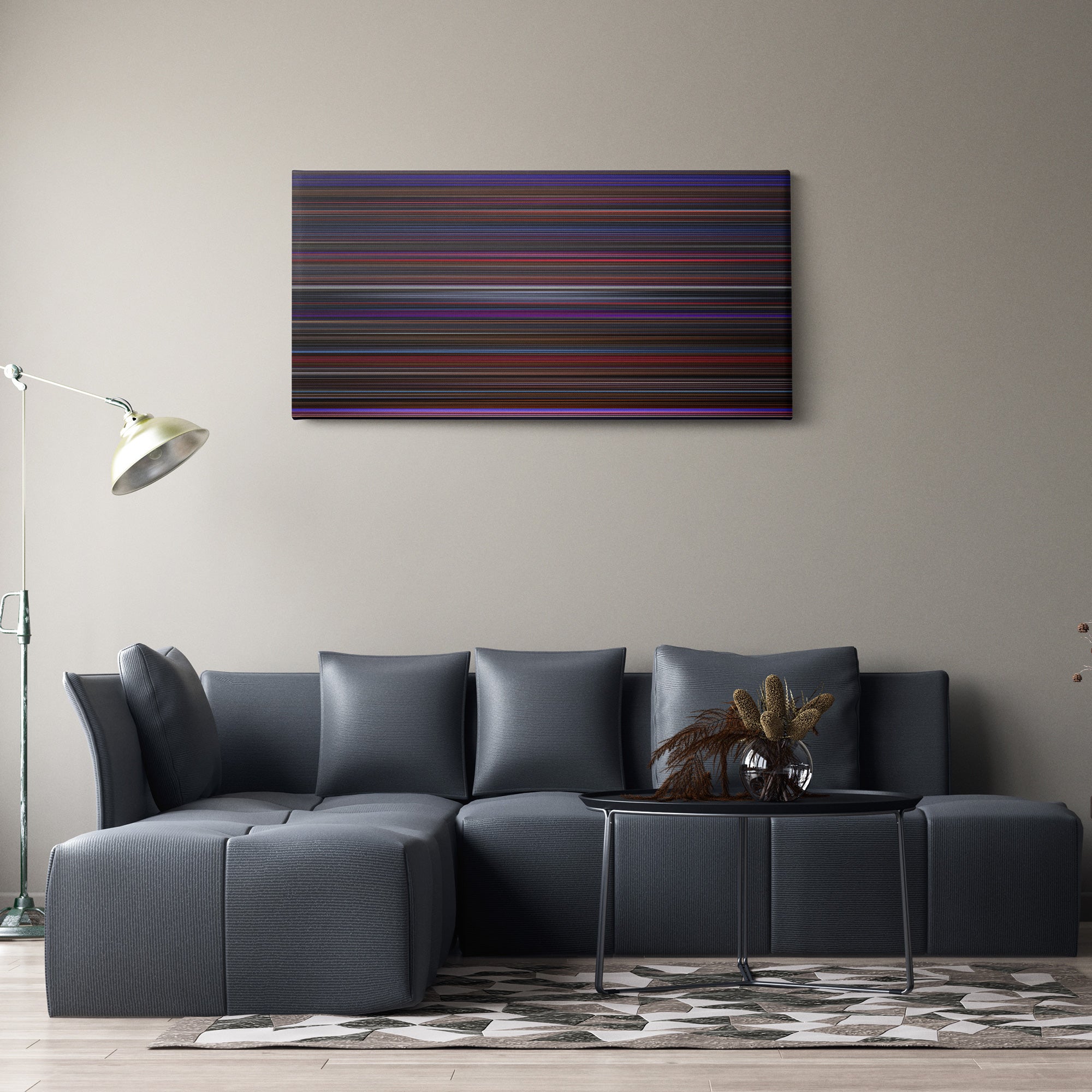 Chicago (2002) CineSpectrum Color Spectrum Canvas Print - Hanging Horizontal on Wall in Room