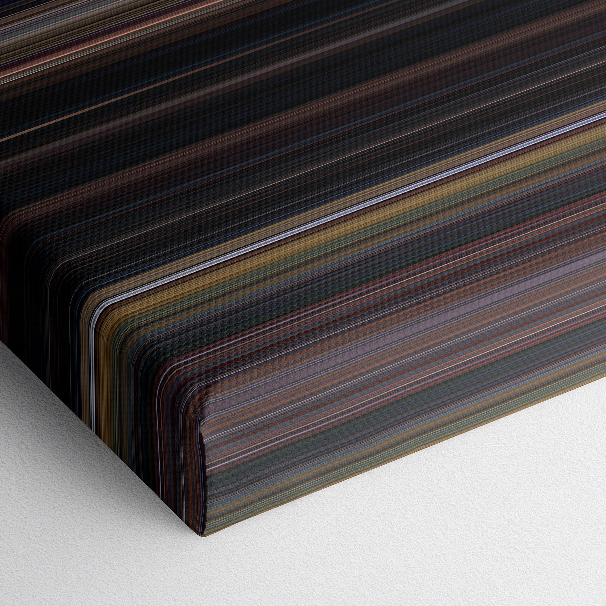 Child's Play 2 (1990) CineSpectrum Color Spectrum Canvas Print - Close Up of Bottom of Print