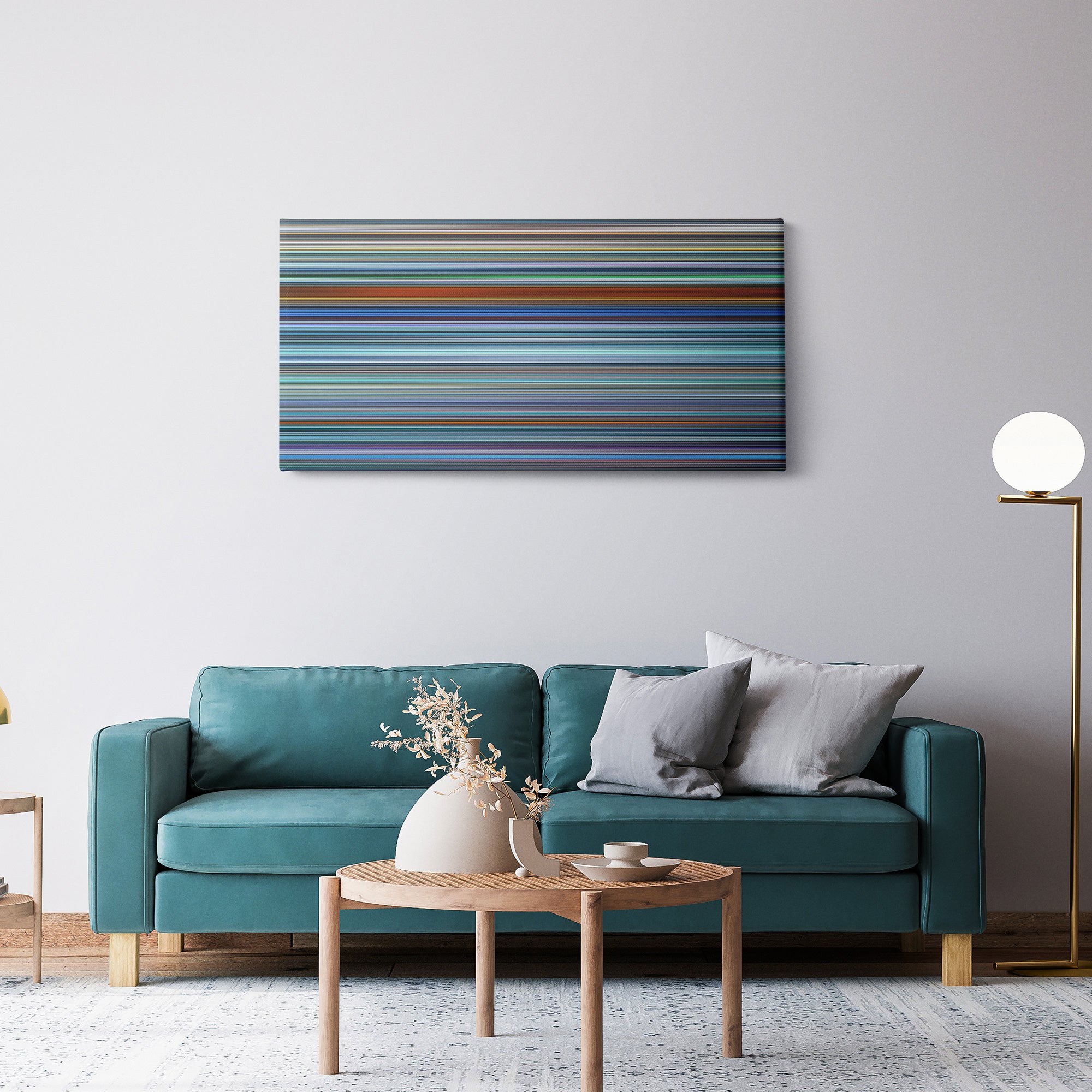 Chungking Express (1994) CineSpectrum Color Spectrum Canvas Print - Hanging Horizontal on Wall in Room