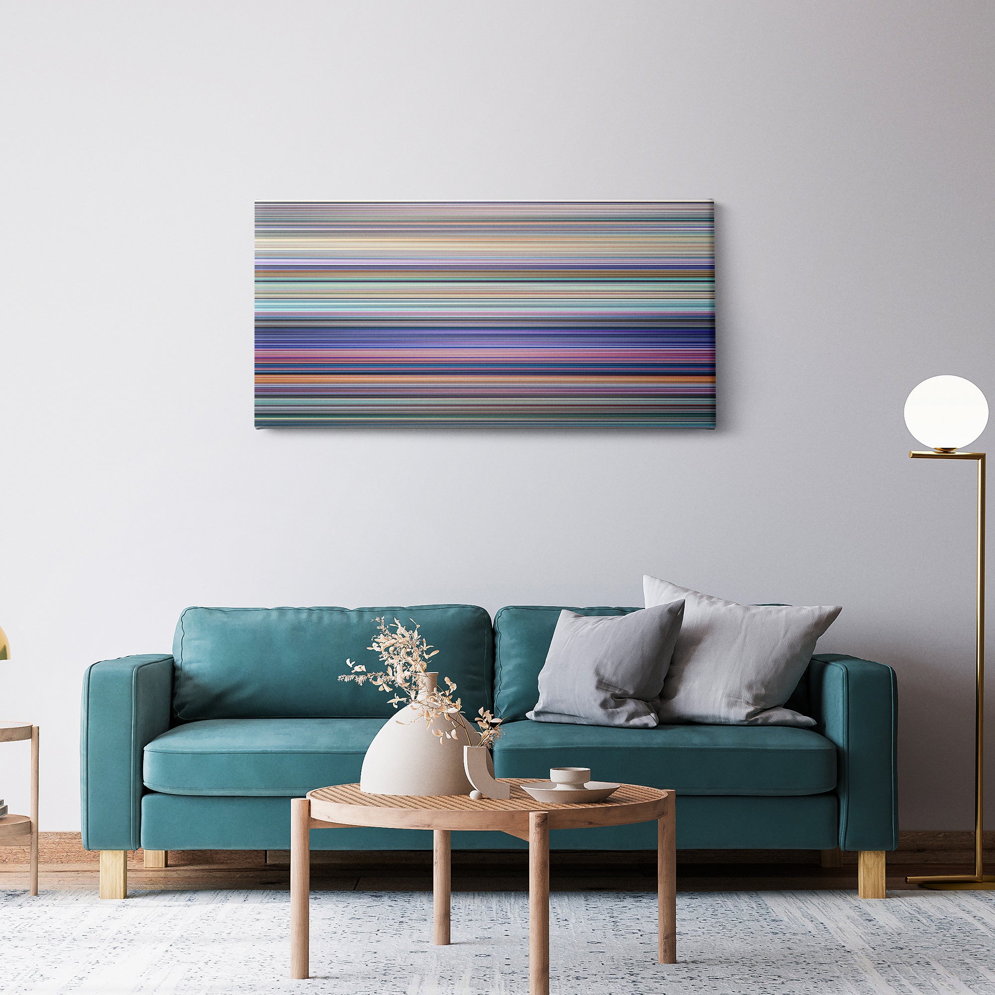 Cinderella (1950) CineSpectrum Color Spectrum Canvas Print - Hanging Horizontal on Wall in Room