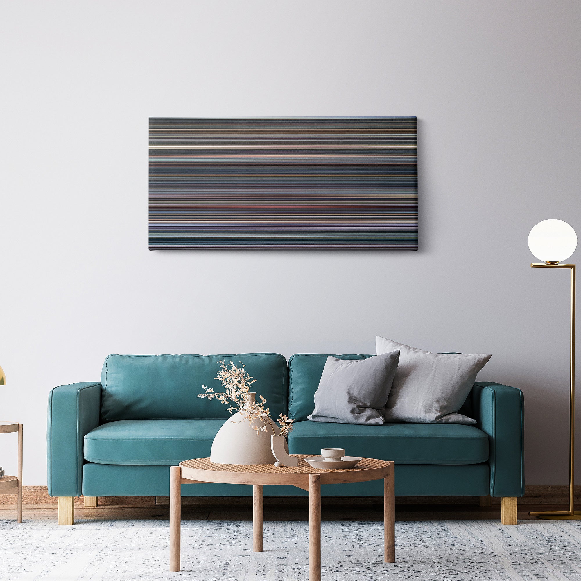 Cinema Paradiso (1988) CineSpectrum Color Spectrum Canvas Print - Hanging Horizontal on Wall in Room