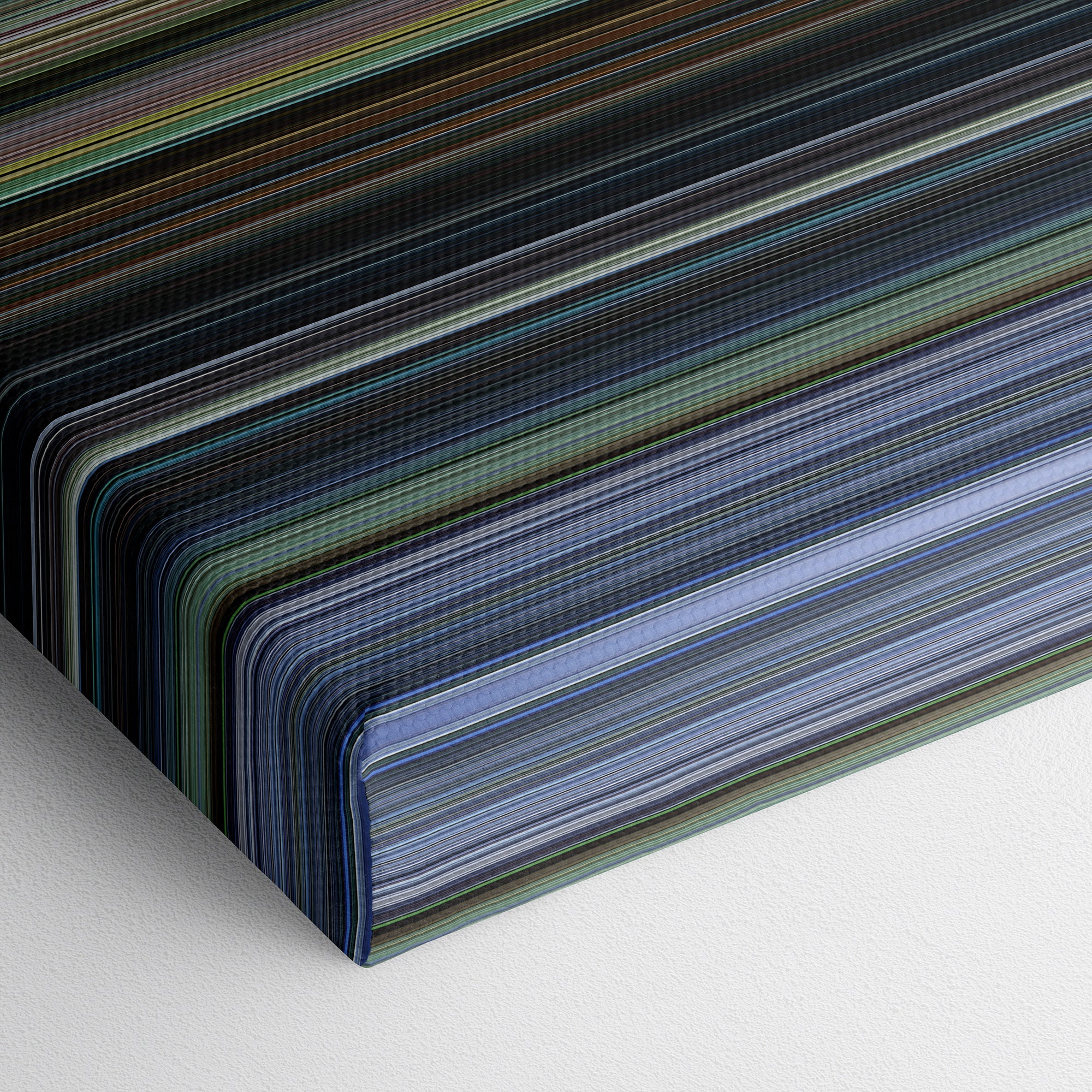 City of God (2002) CineSpectrum Color Spectrum Canvas Print - Close Up of Bottom of Print