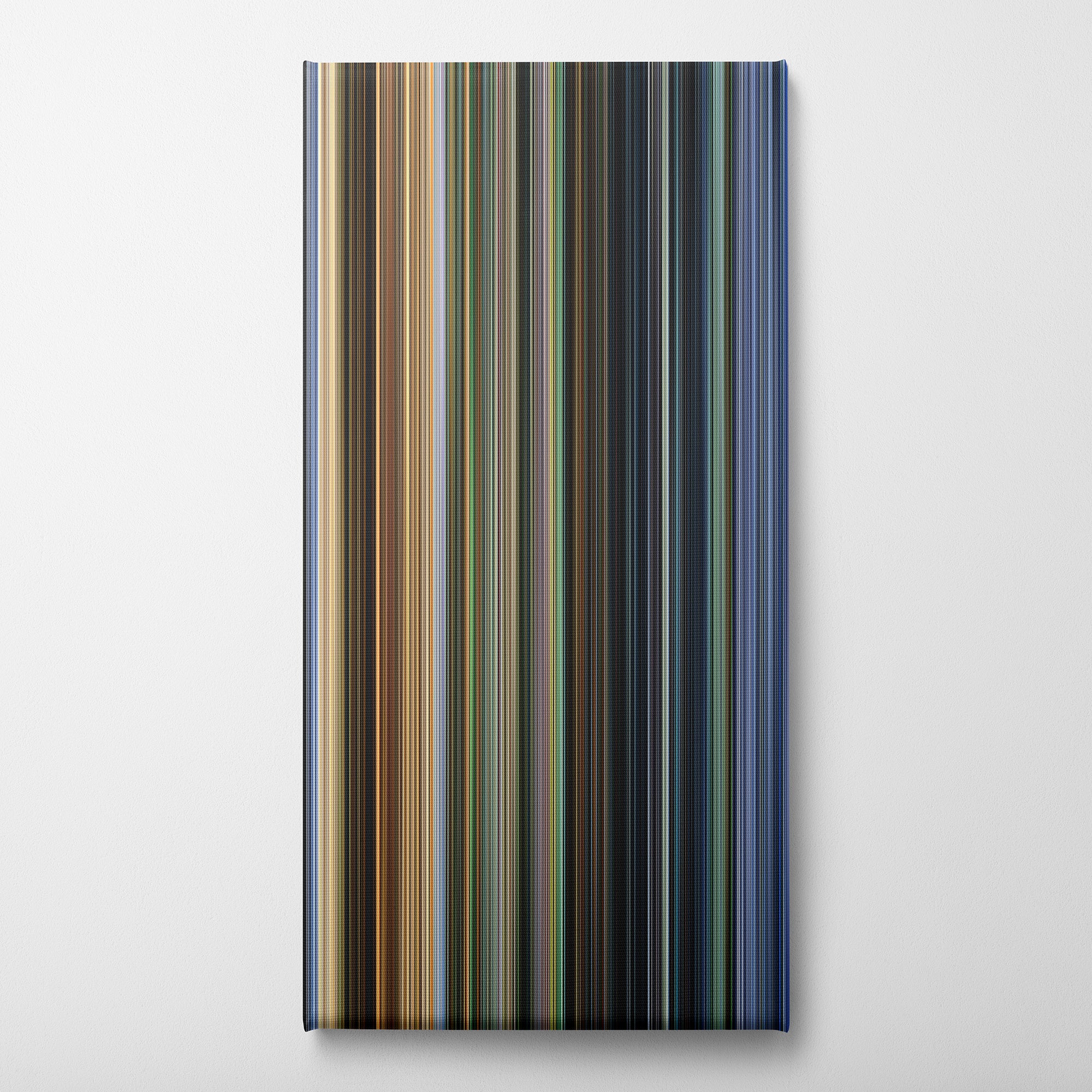 City of God (2002) CineSpectrum Color Spectrum Canvas Print - Vertical on Wall