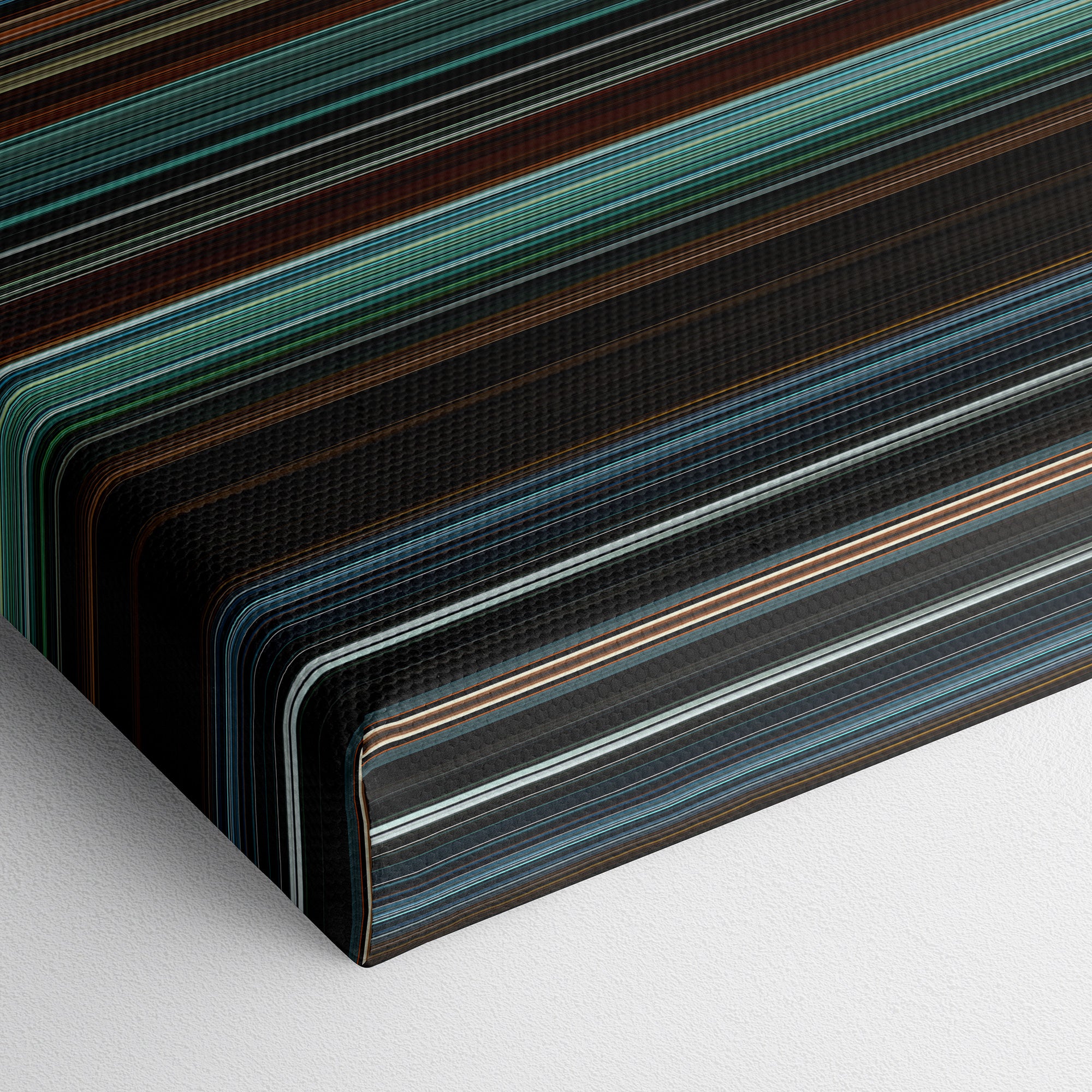 Cloverfield (2008) CineSpectrum Color Spectrum Canvas Print - Close Up of Bottom of Print