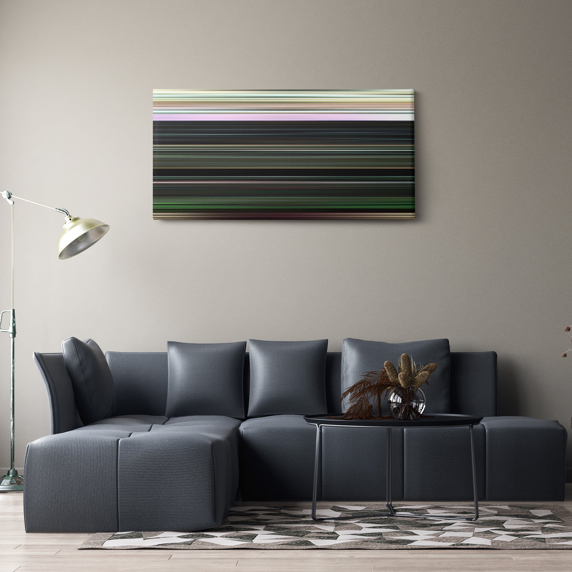 Come and See (1985) CineSpectrum Color Spectrum Canvas Print - Hanging Horizontal on Wall in Room
