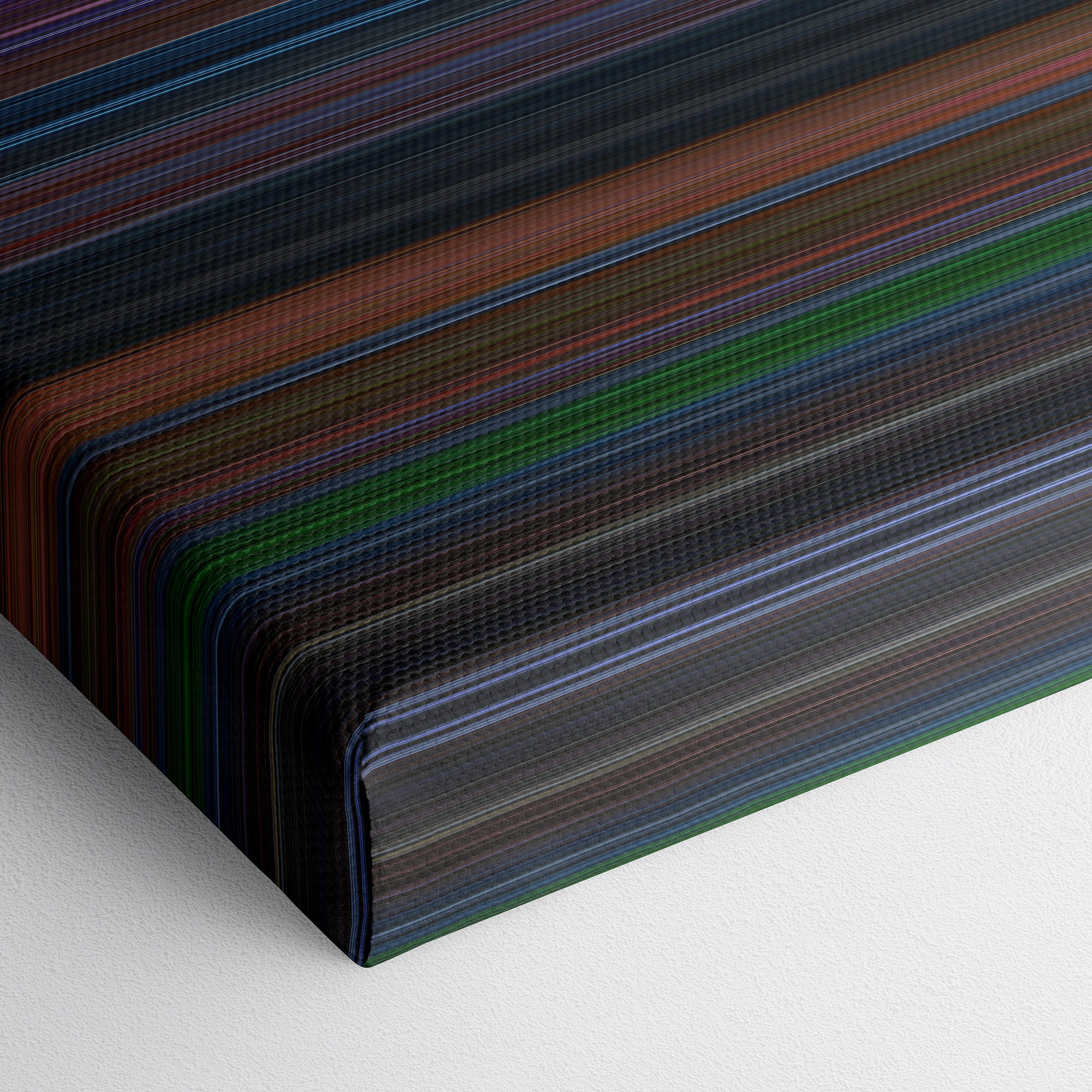 Corpse Bride (2005) CineSpectrum Color Spectrum Canvas Print - Close Up of Bottom of Print