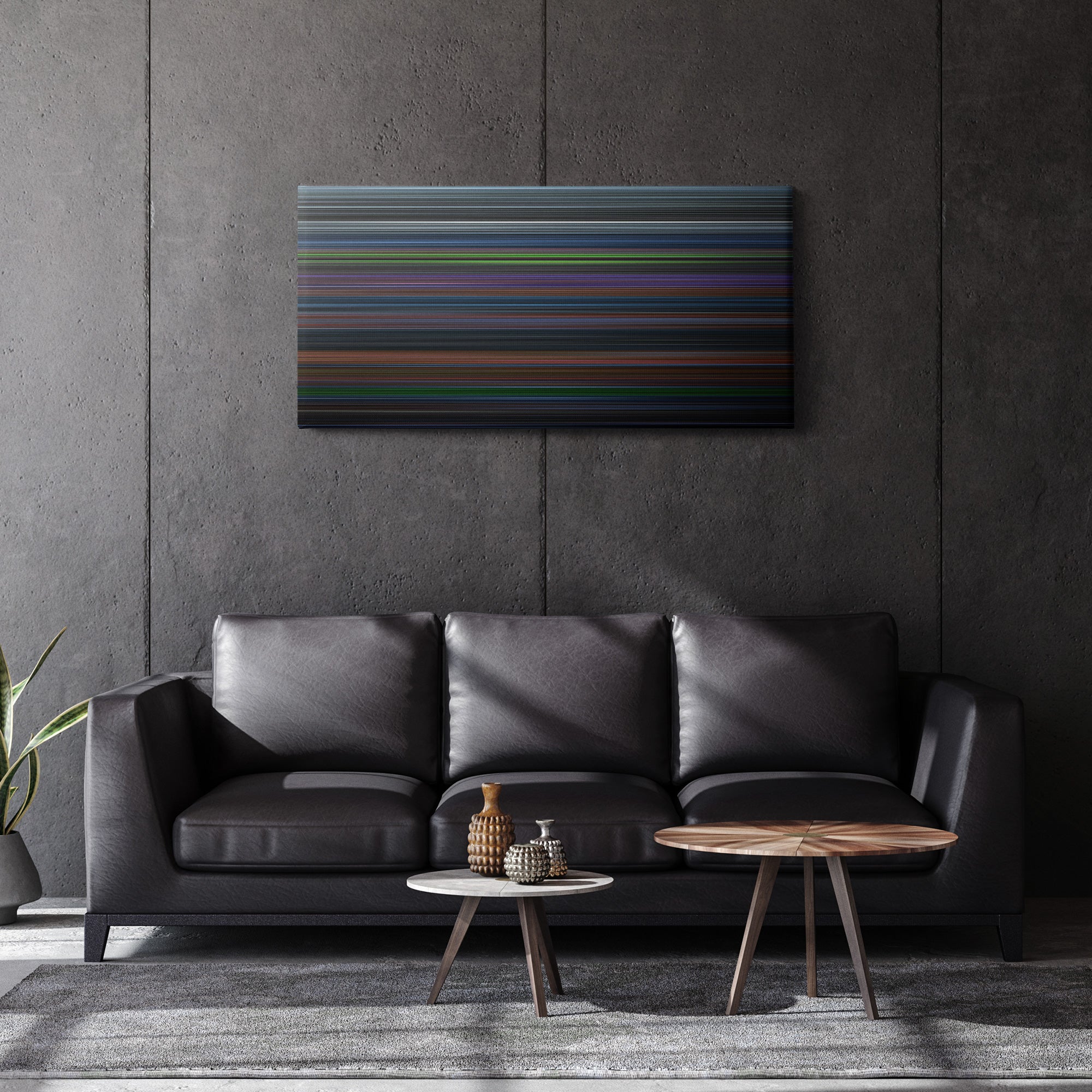 Corpse Bride (2005) CineSpectrum Color Spectrum Canvas Print - Hanging Horizontal on Wall in Room