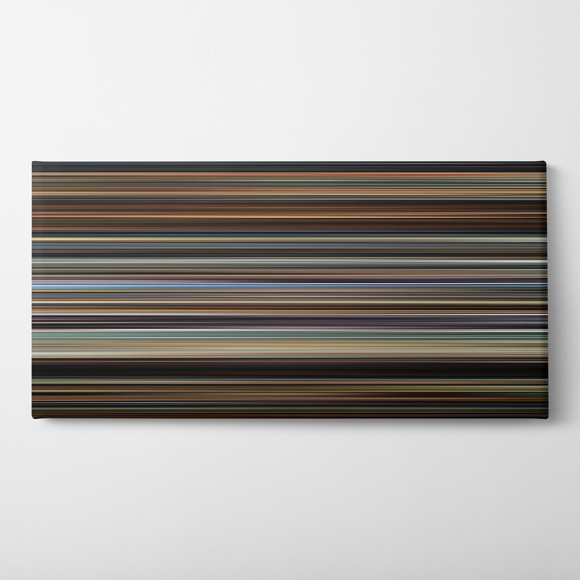 Crash (2004) CineSpectrum Color Spectrum Canvas Print - Horizontal on Wall