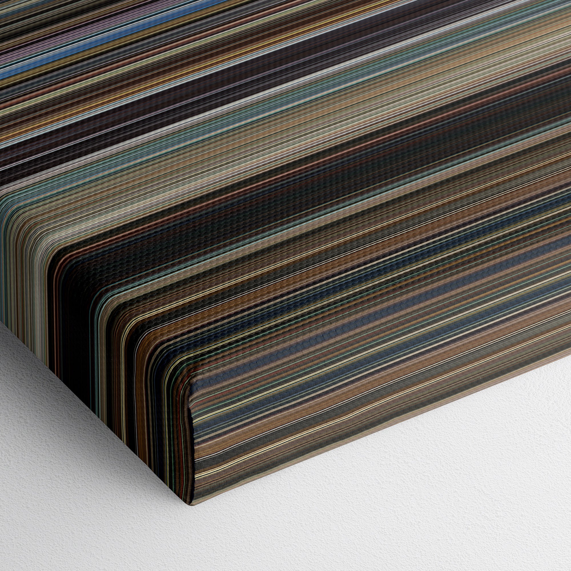 Crash (2004) CineSpectrum Color Spectrum Canvas Print - Close Up of Bottom of Print