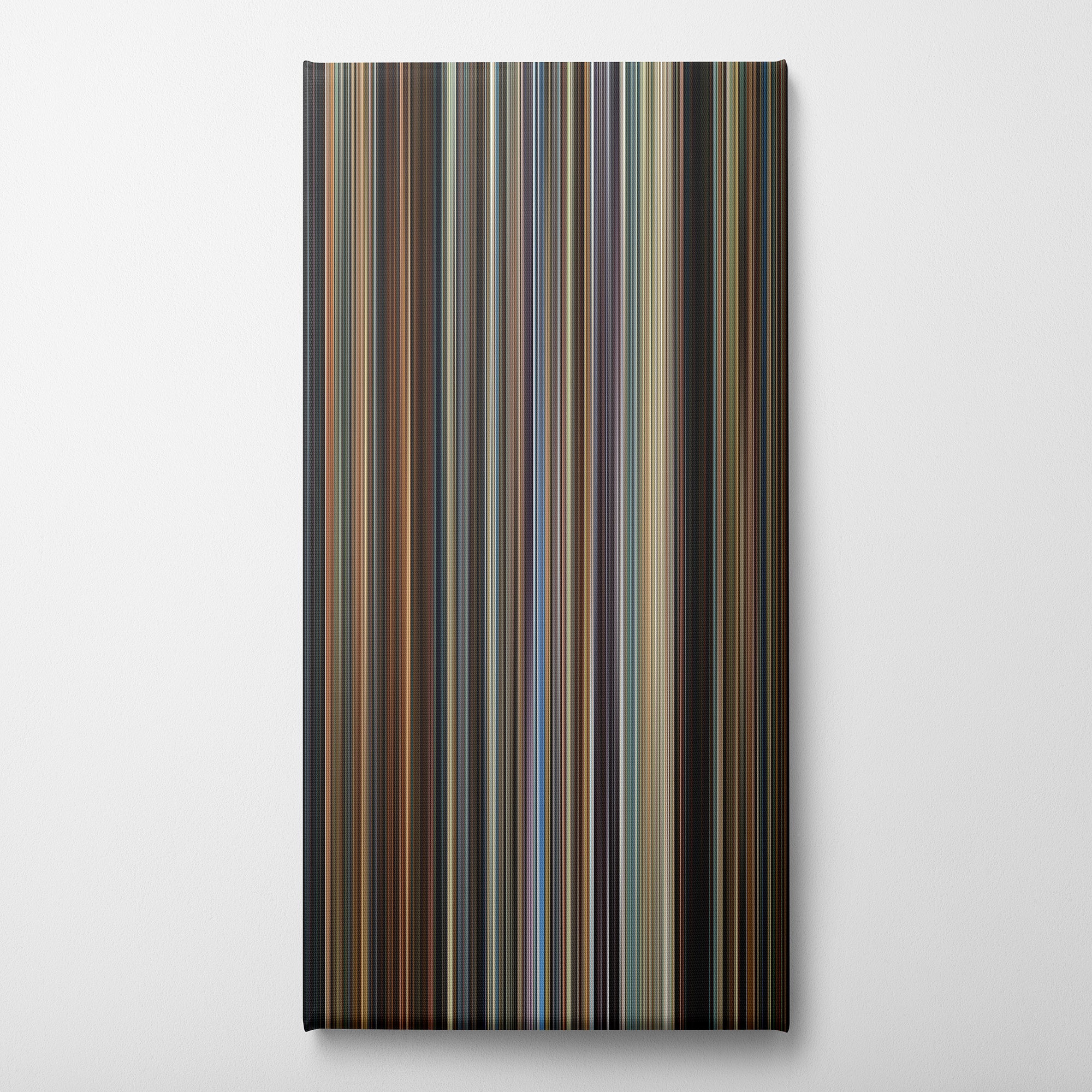Crash (2004) CineSpectrum Color Spectrum Canvas Print - Vertical on Wall