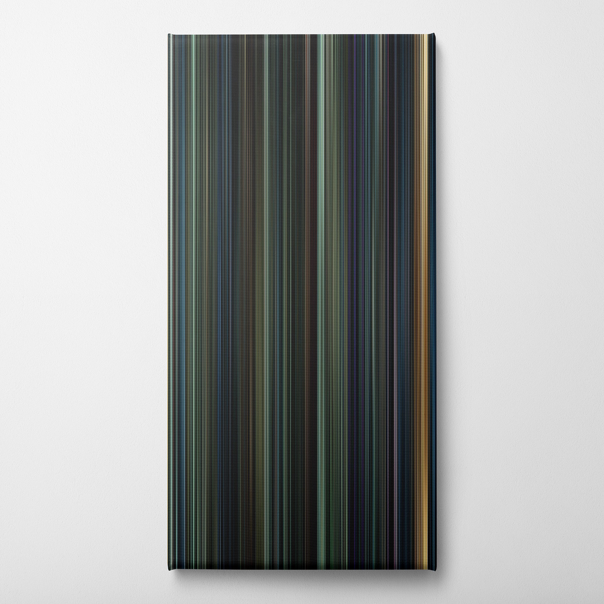 Dark Shadows (2012) CineSpectrum Color Spectrum Canvas Print - Vertical on Wall