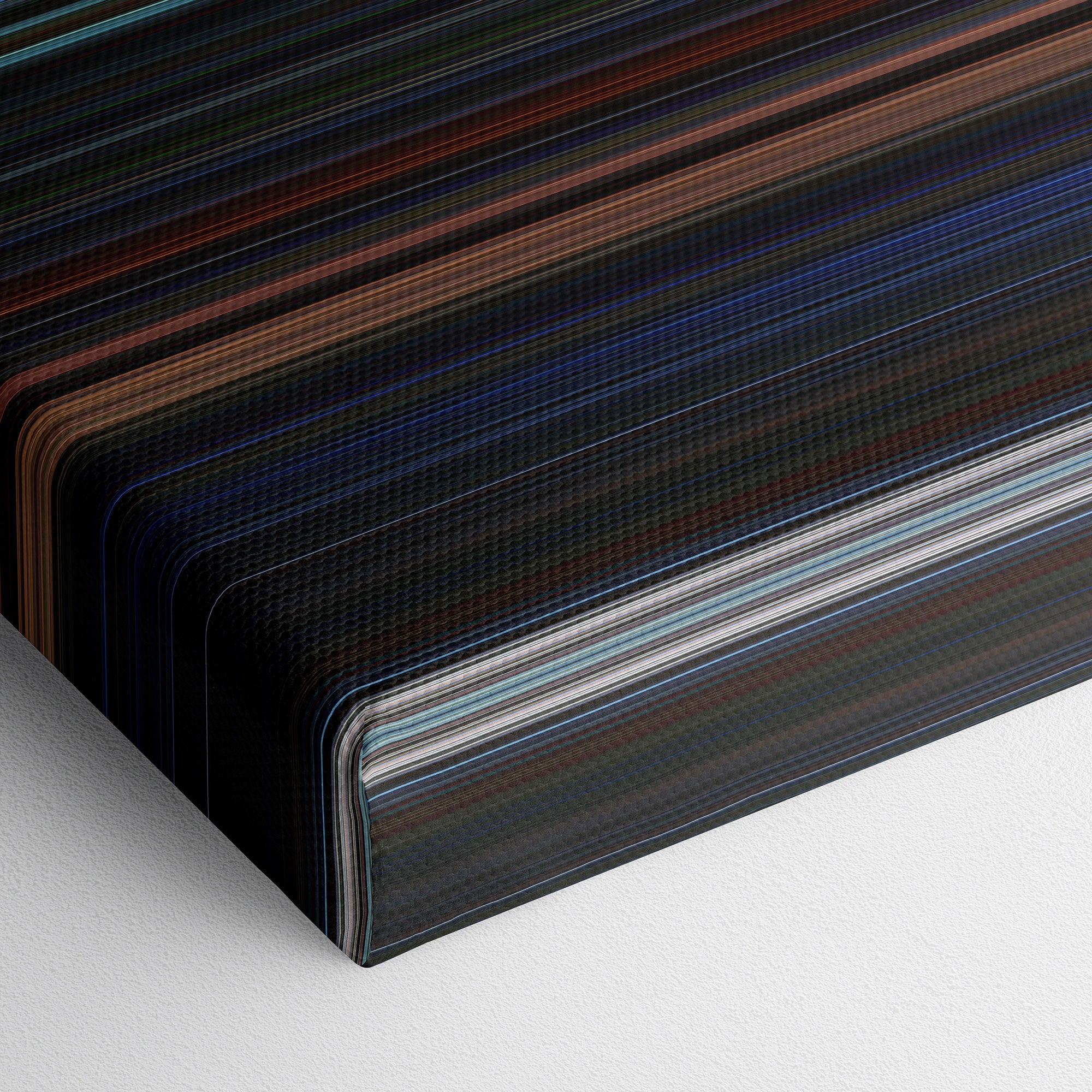 Das Boot (1981) CineSpectrum Color Spectrum Canvas Print - Close Up of Bottom of Print
