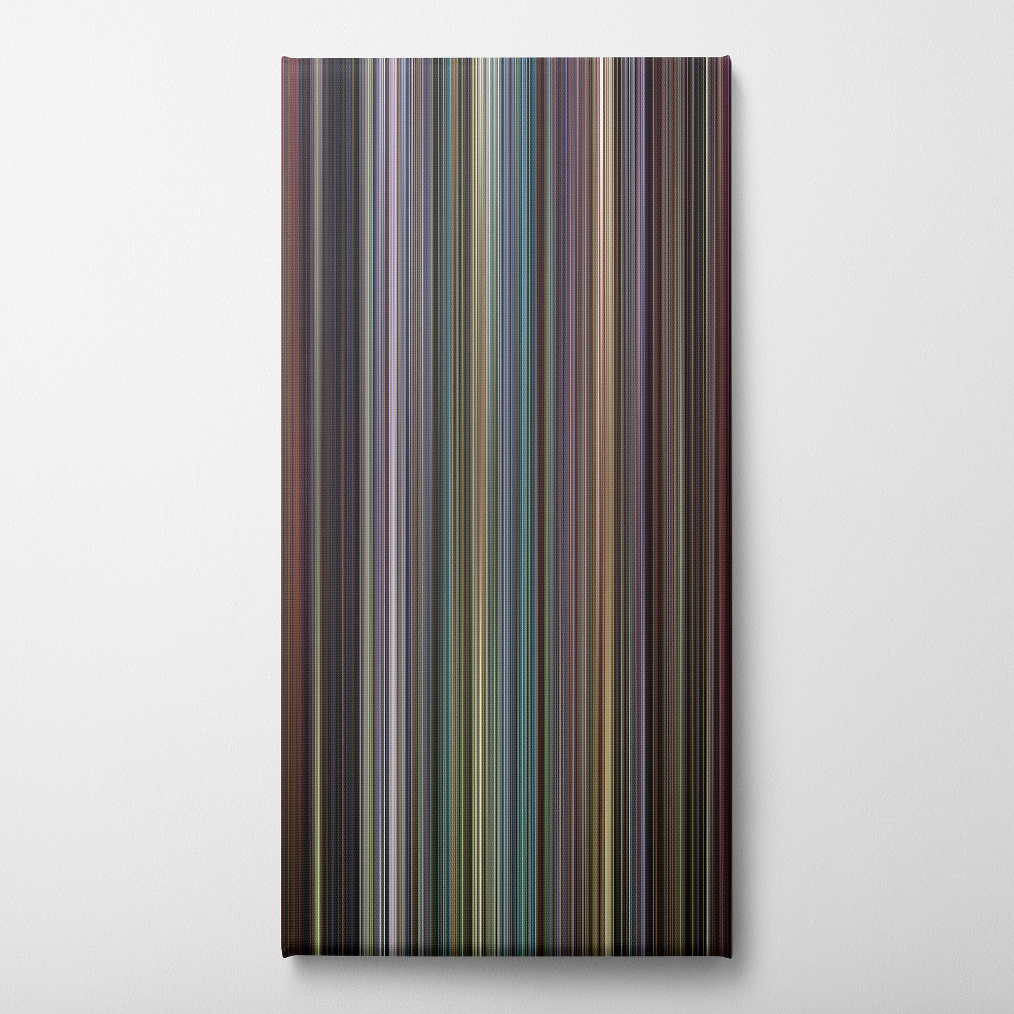 Dawn of the Dead (1978) CineSpectrum Color Spectrum Canvas Print - Vertical on Wall