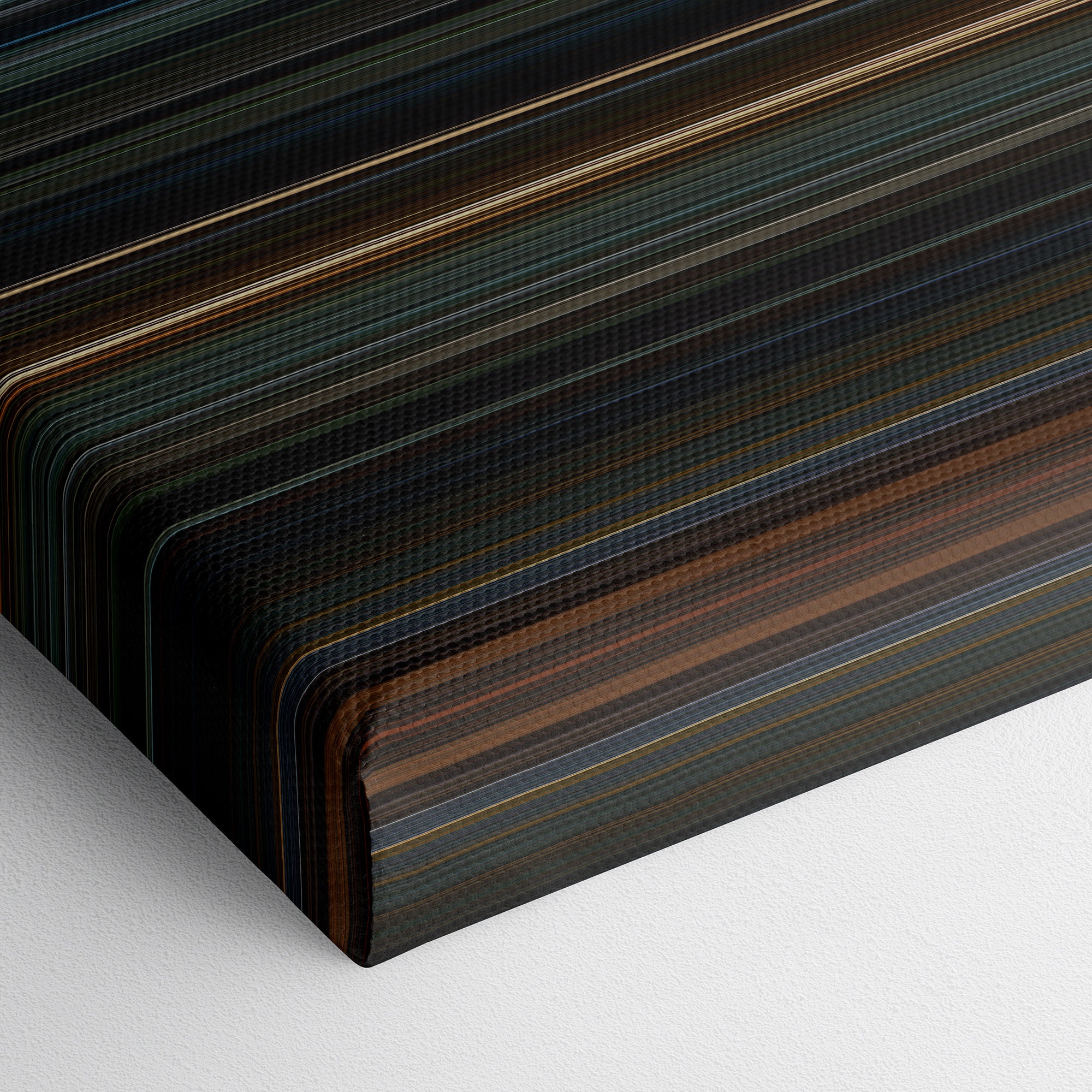 Dawn of the Planet of the Apes (2014) CineSpectrum Color Spectrum Canvas Print - Close Up of Bottom of Print
