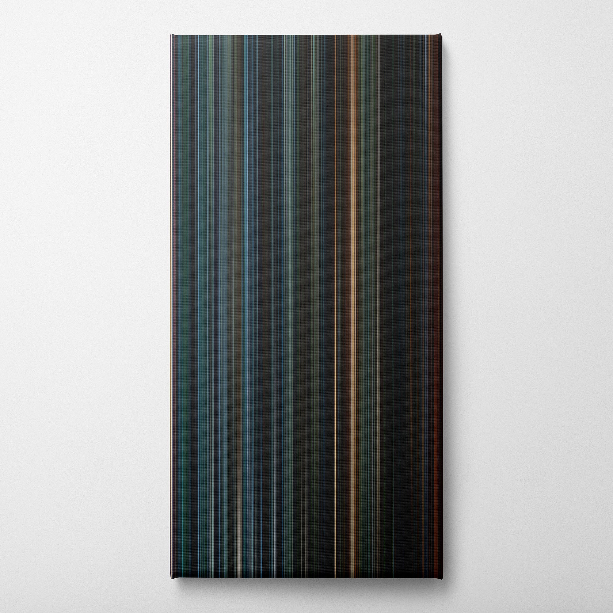 Dawn of the Planet of the Apes (2014) CineSpectrum Color Spectrum Canvas Print - Vertical on Wall