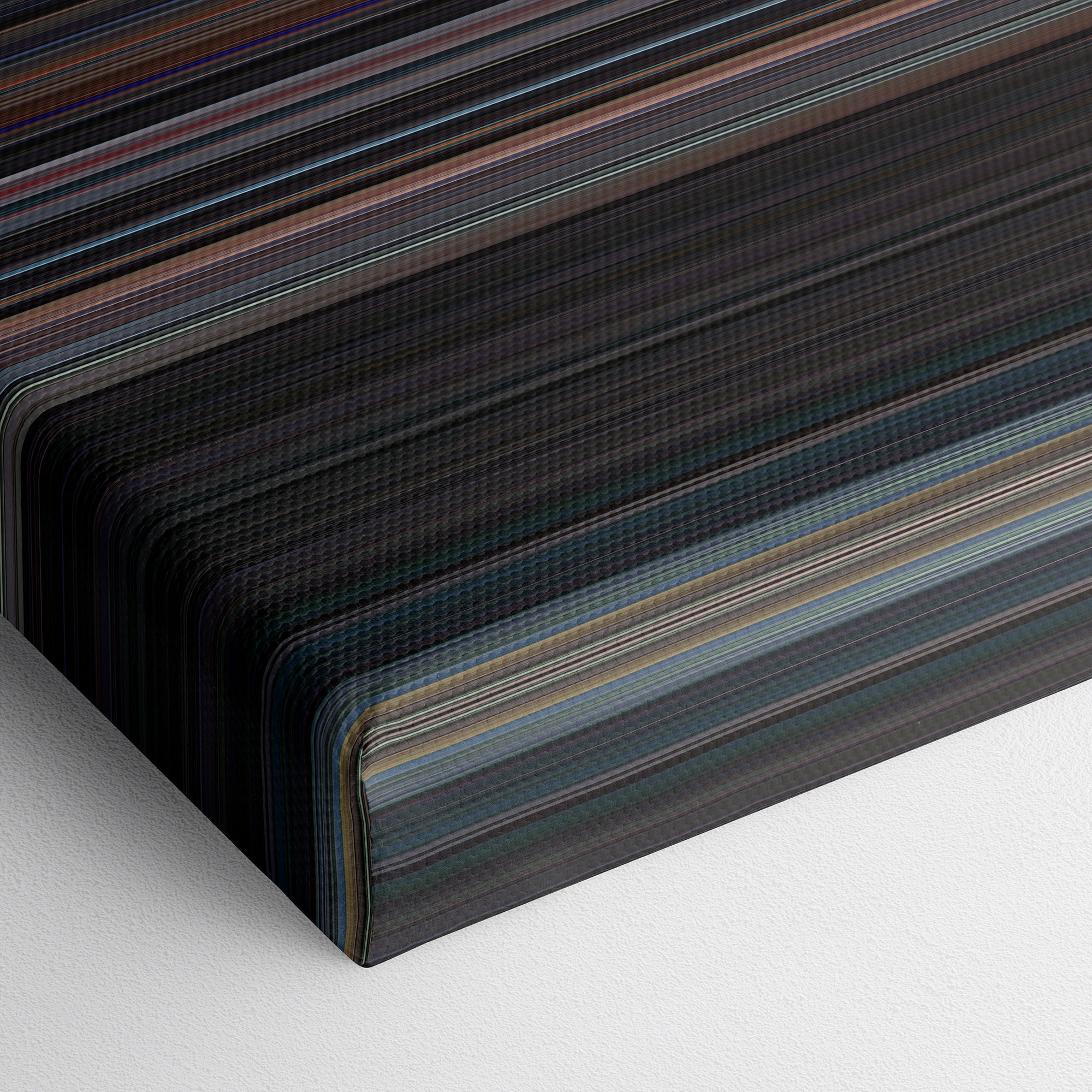 Dazed and Confused (1993) CineSpectrum Color Spectrum Canvas Print - Close Up of Bottom of Print