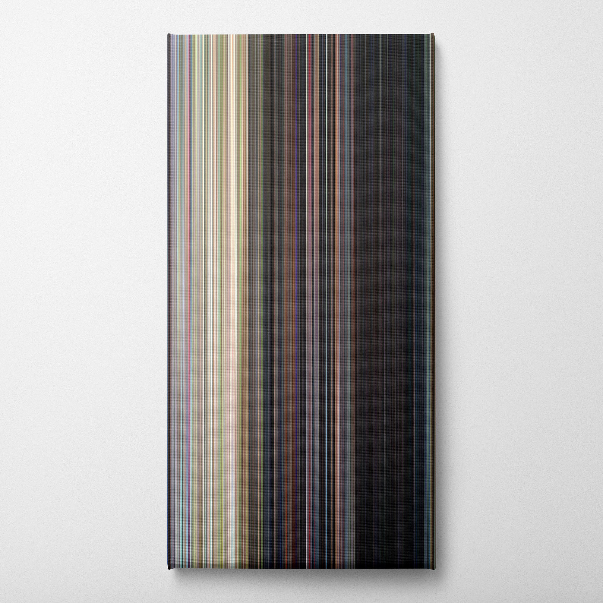 Dazed and Confused (1993) CineSpectrum Color Spectrum Canvas Print - Vertical on Wall