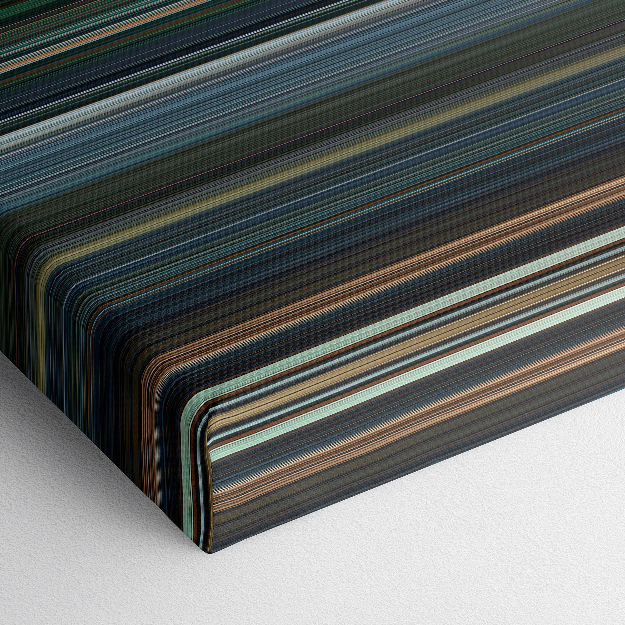 Deadpool 2 (2018) CineSpectrum Color Spectrum Canvas Print - Close Up of Bottom of Print