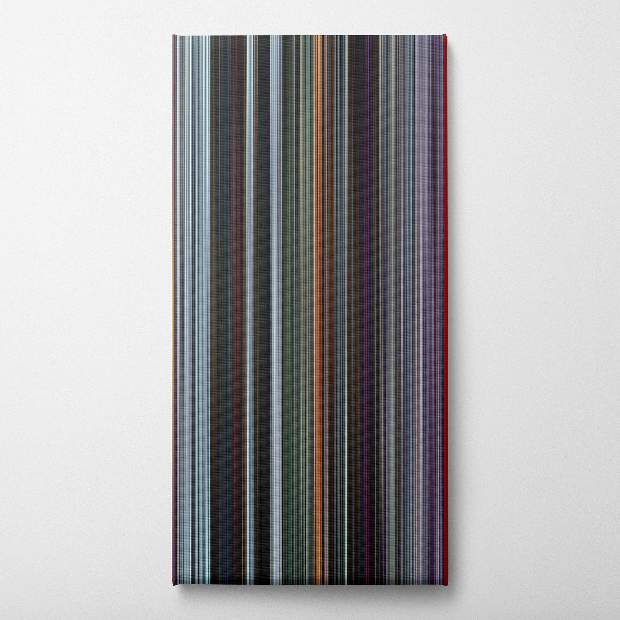 Deadpool (2016) CineSpectrum Color Spectrum Canvas Print - Vertical on Wall