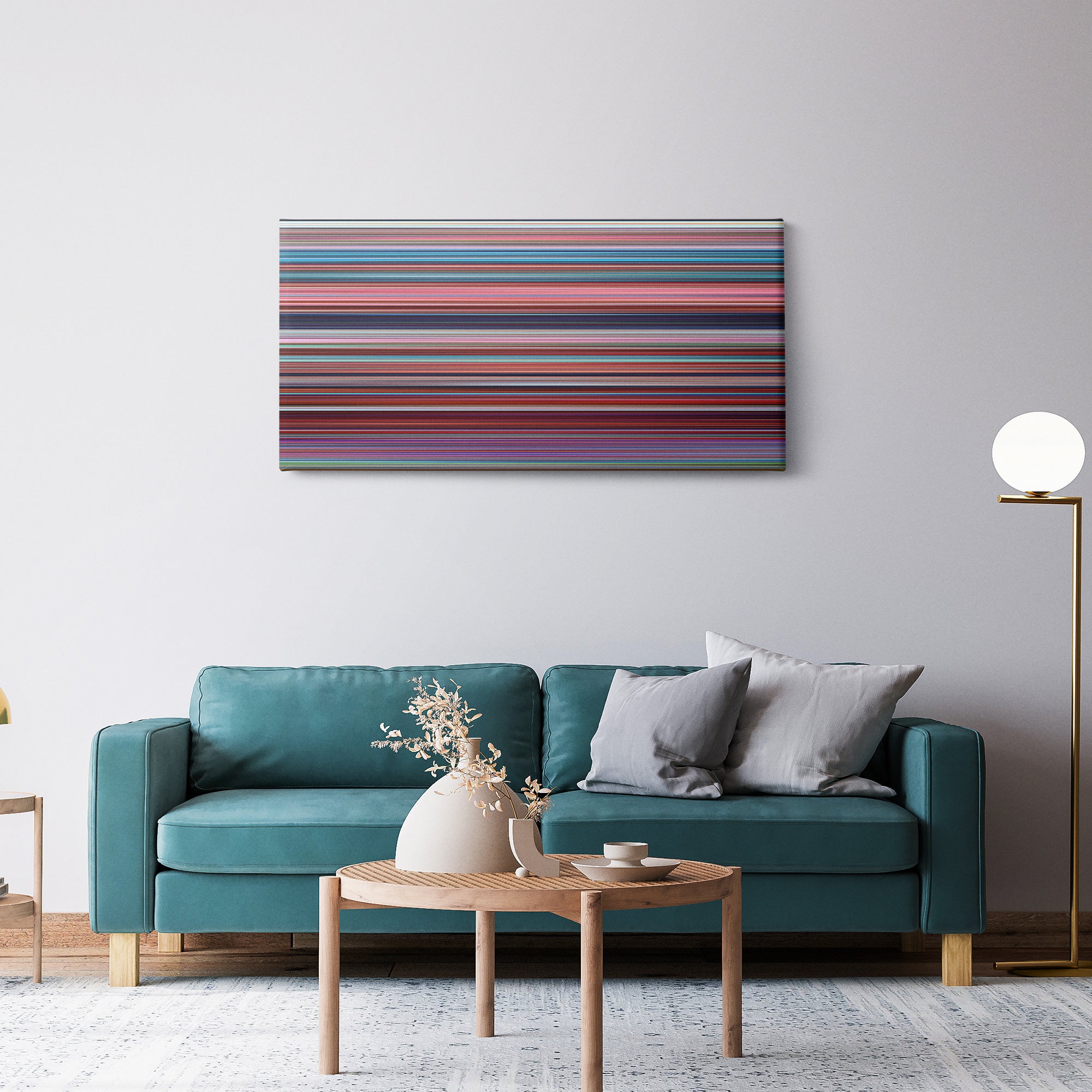 Despicable Me 2 (2013) CineSpectrum Color Spectrum Canvas Print - Hanging Horizontal on Wall in Room