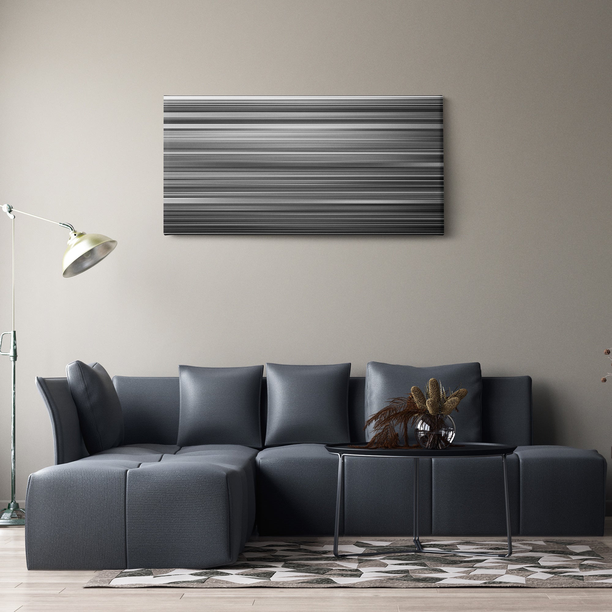 Dr. Strangelove or How I Learned to Stop Worrying and Love the Bomb (1964) CineSpectrum Color Spectrum Canvas Print - Hanging Horizontal on Wall in Room