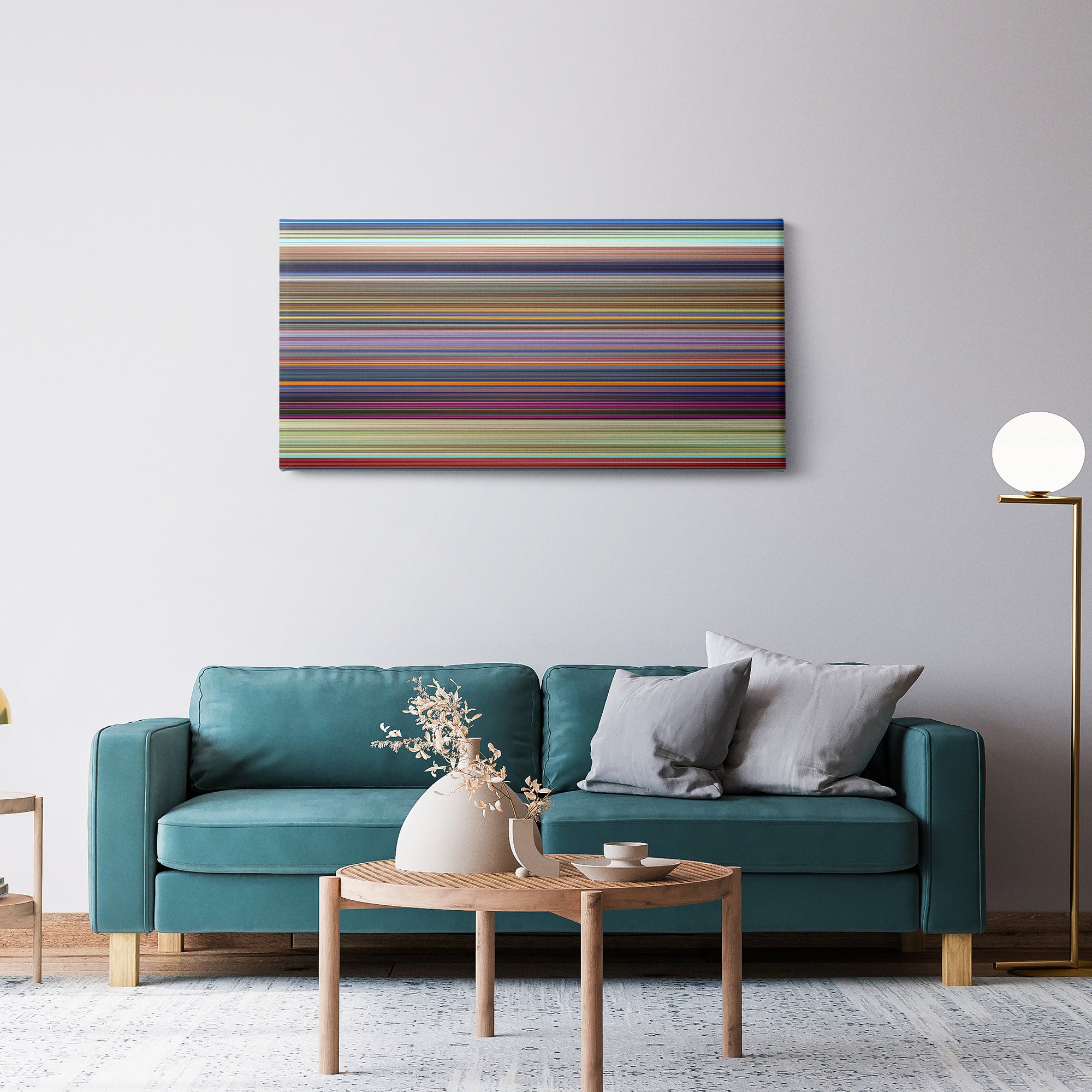 Dumbo (1941) CineSpectrum Color Spectrum Canvas Print - Hanging Horizontal on Wall in Room