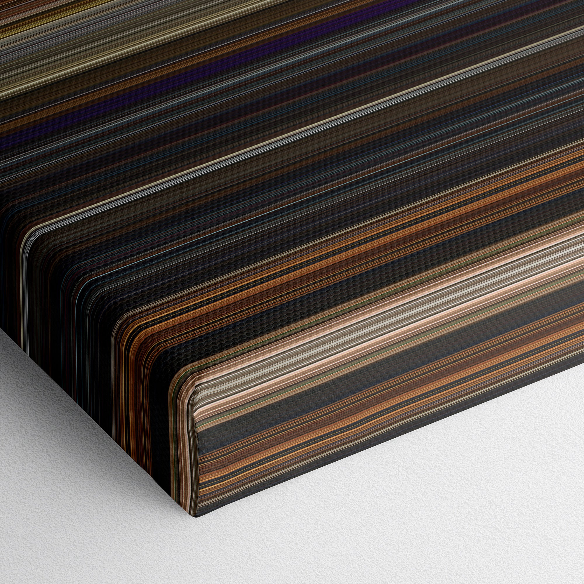 Dumbo (2019) CineSpectrum Color Spectrum Canvas Print - Close Up of Bottom of Print