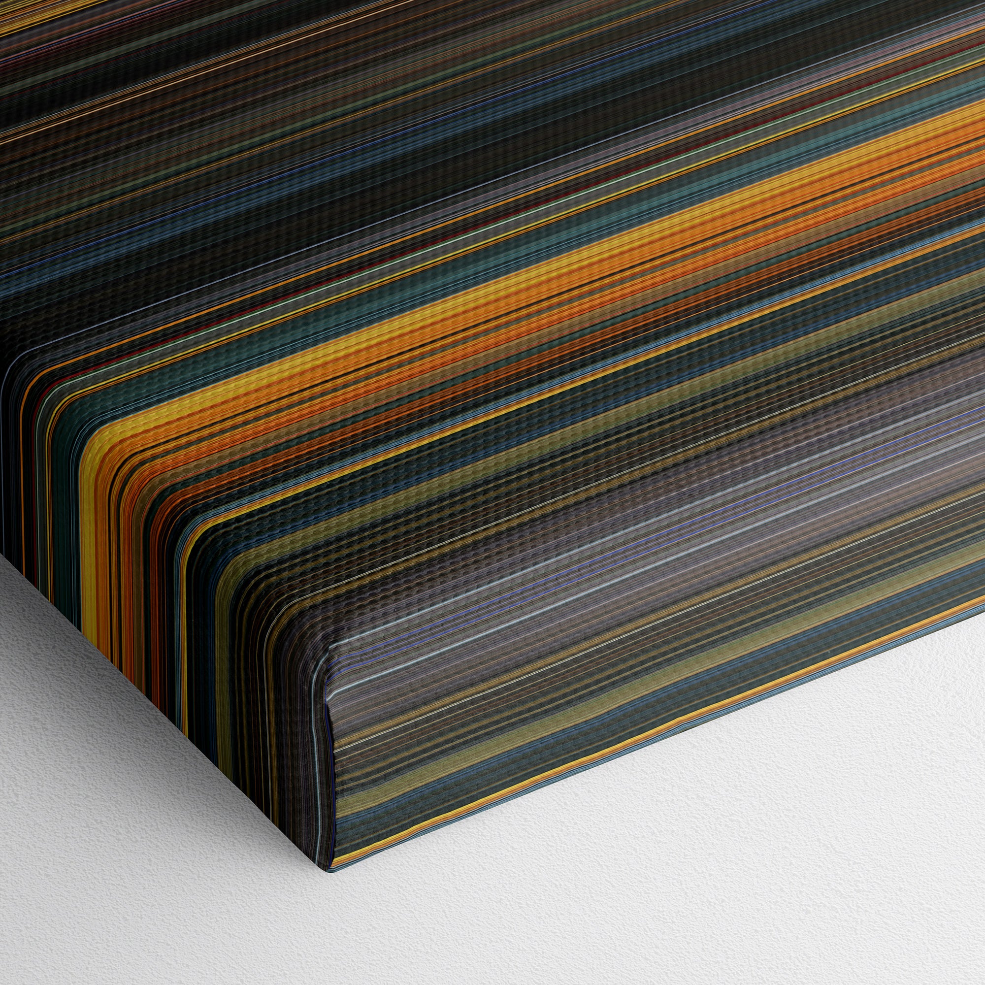 Dune (1984) CineSpectrum Color Spectrum Canvas Print - Close Up of Bottom of Print