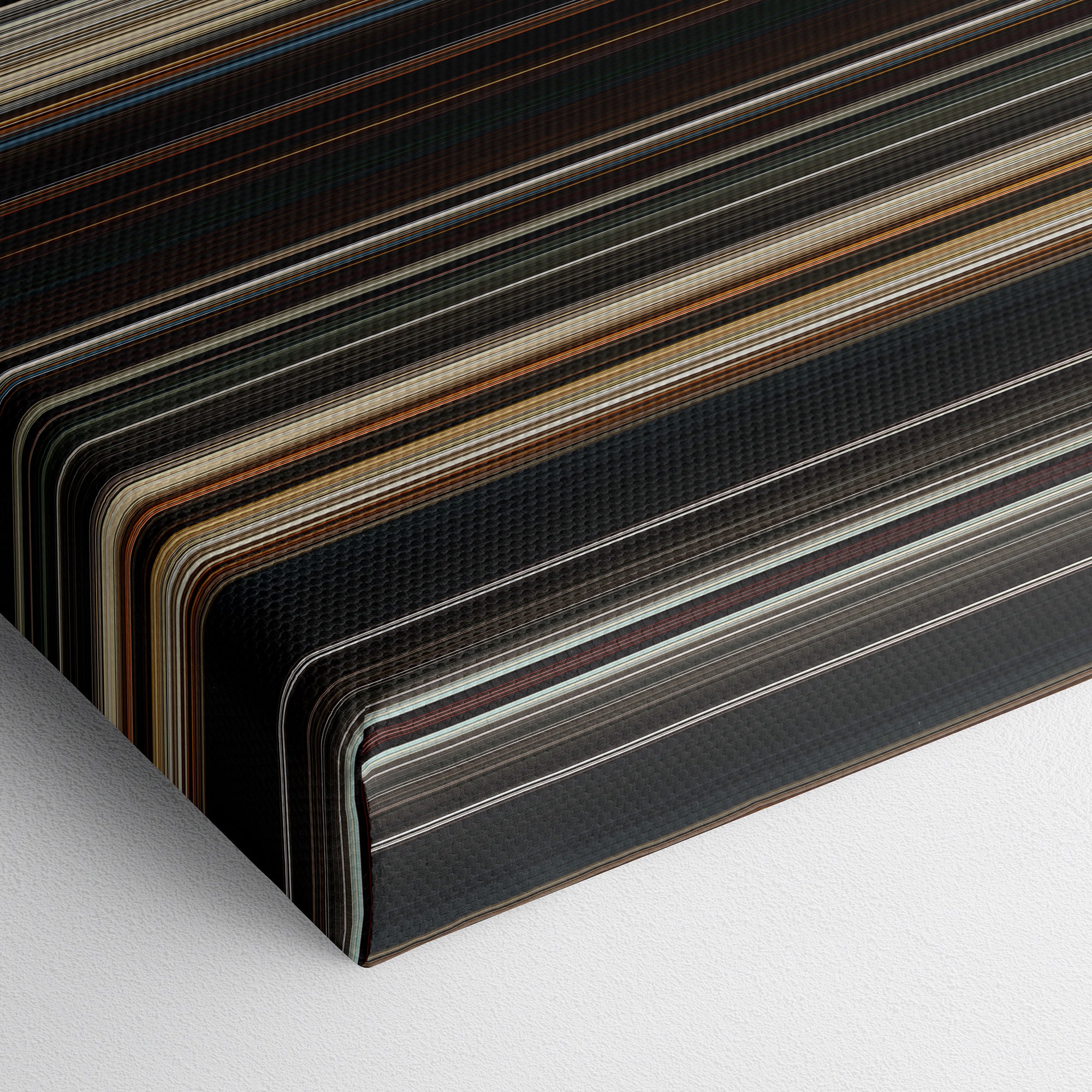 Dune (2021) CineSpectrum Color Spectrum Canvas Print - Close Up of Bottom of Print