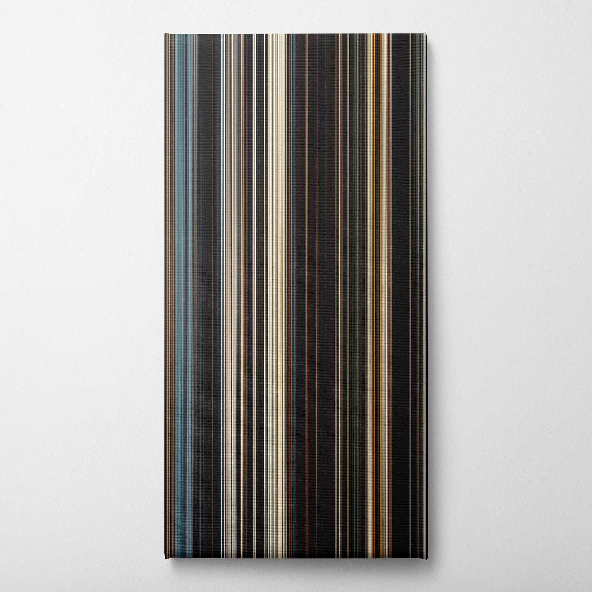 Dune (2021) CineSpectrum Color Spectrum Canvas Print - Vertical on Wall