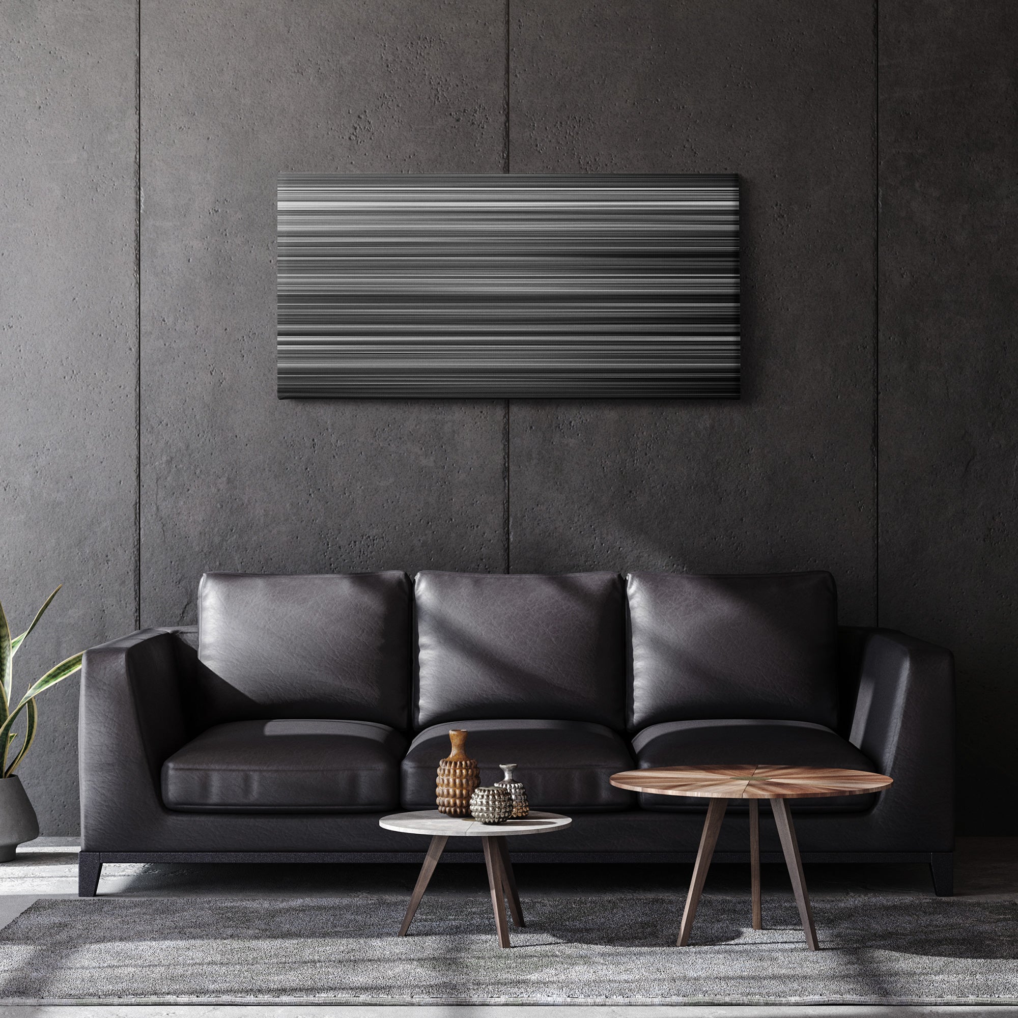 Ed Wood (1994) CineSpectrum Color Spectrum Canvas Print - Hanging Horizontal on Wall in Room