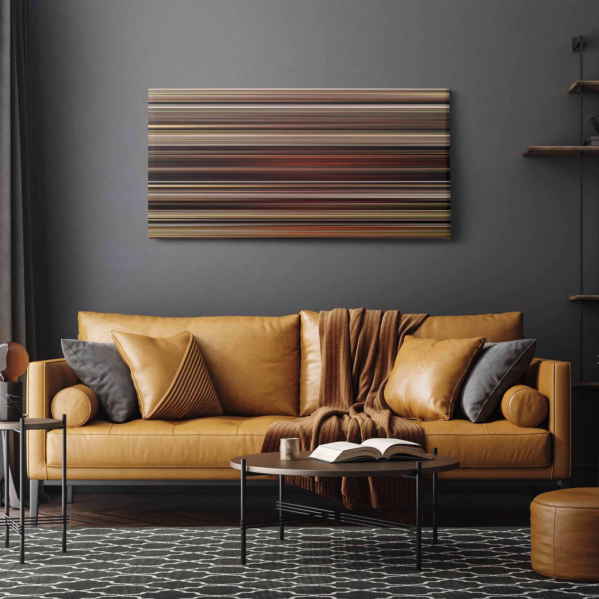 El Mariachi (1992) CineSpectrum Color Spectrum Canvas Print - Hanging Horizontal on Wall in Room