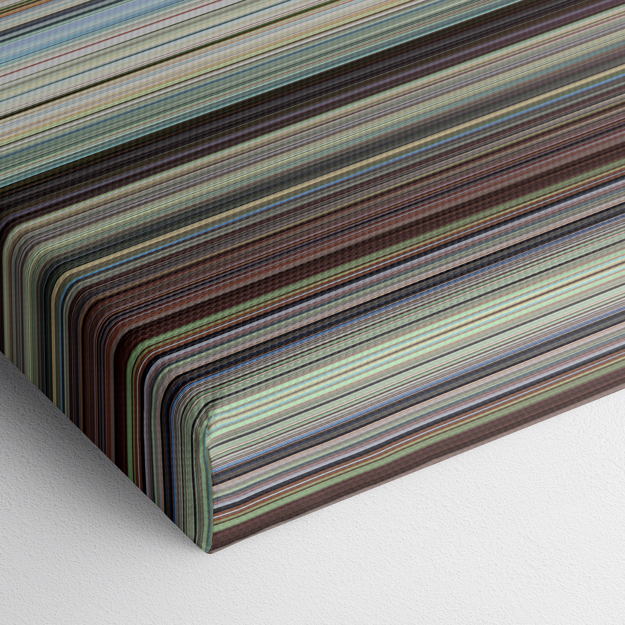 El Topo (1970) CineSpectrum Color Spectrum Canvas Print - Close Up of Bottom of Print