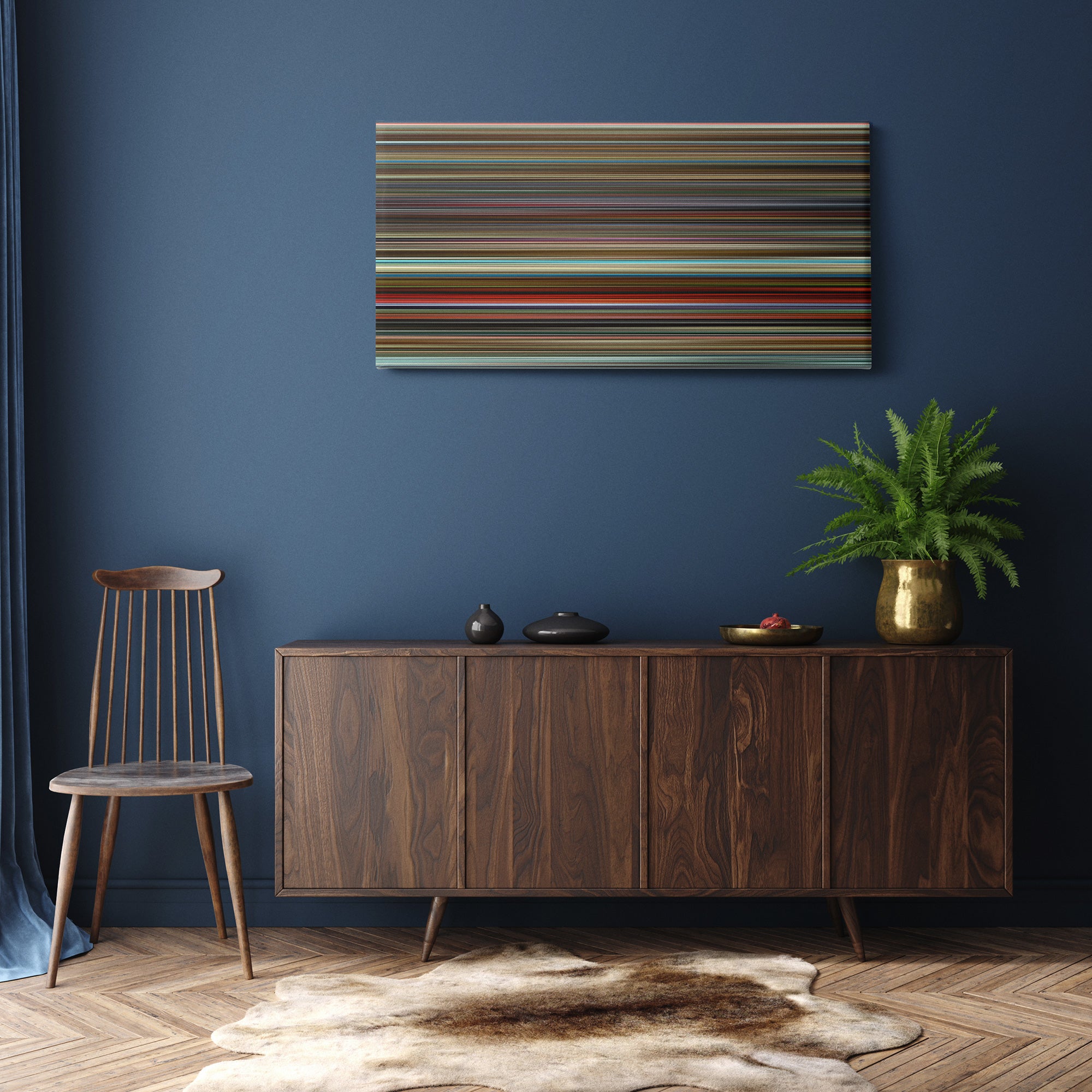 Endless Poetry (2016) CineSpectrum Color Spectrum Canvas Print - Hanging Horizontal on Wall in Room