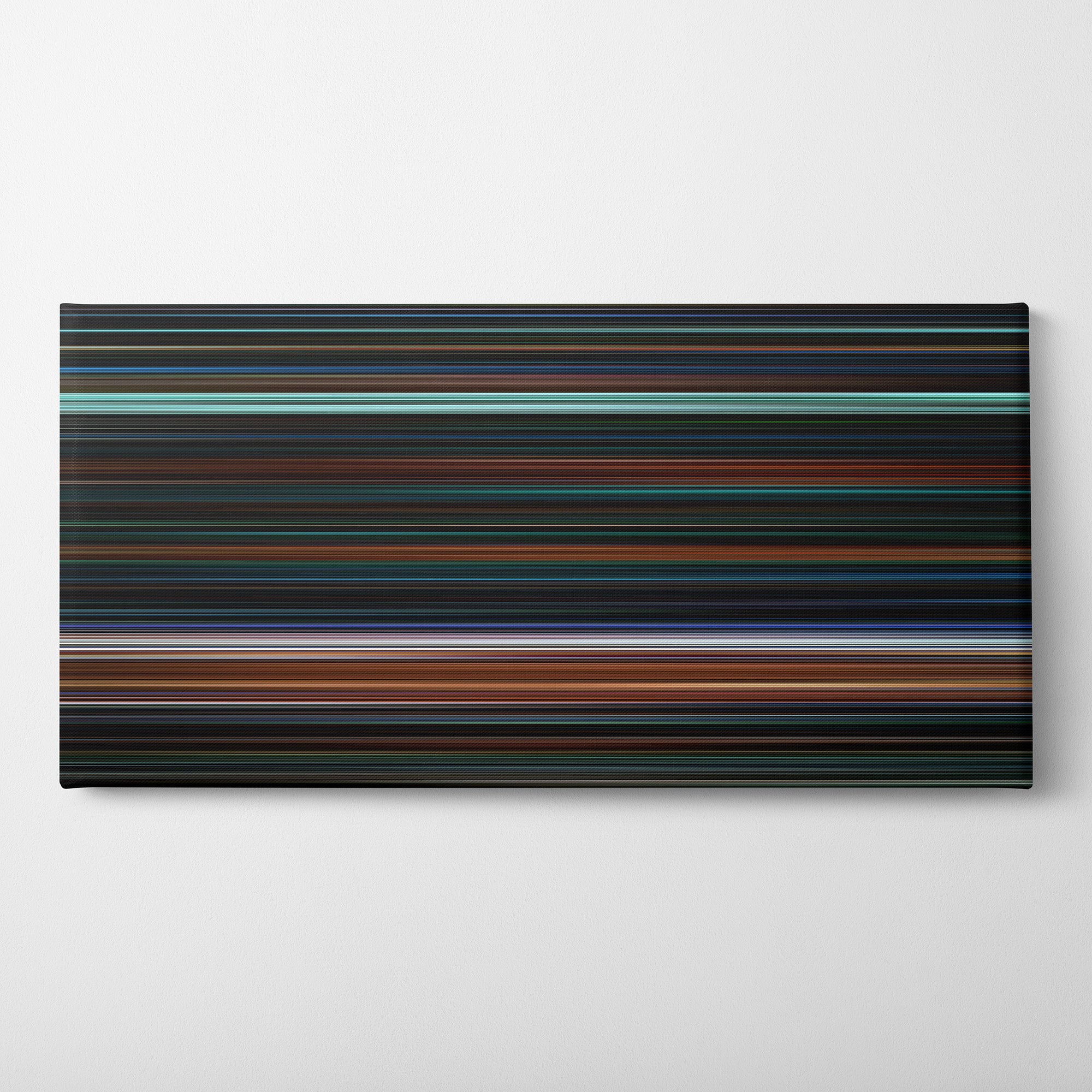 Escape From New York (1981) CineSpectrum Color Spectrum Canvas Print - Horizontal on Wall