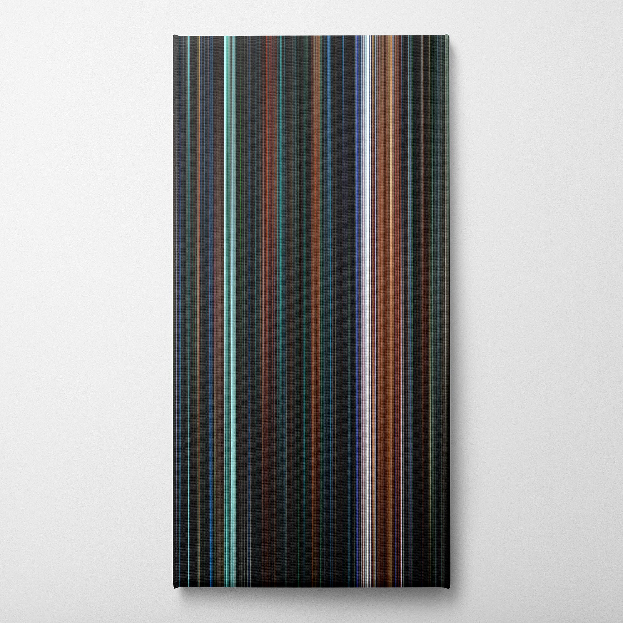 Escape From New York (1981) CineSpectrum Color Spectrum Canvas Print - Vertical on Wall