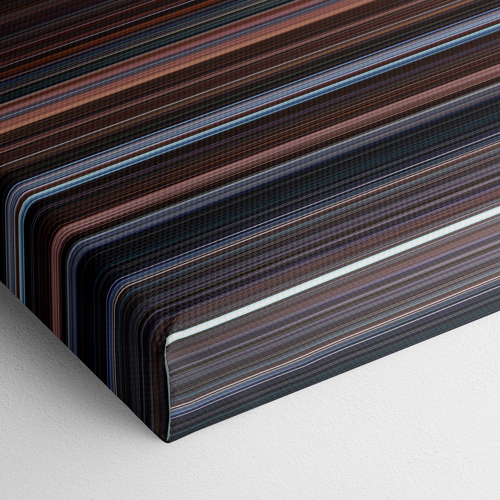 Eternal Sunshine of the Spotless Mind (2004) CineSpectrum Color Spectrum Canvas Print - Close Up of Bottom of Print