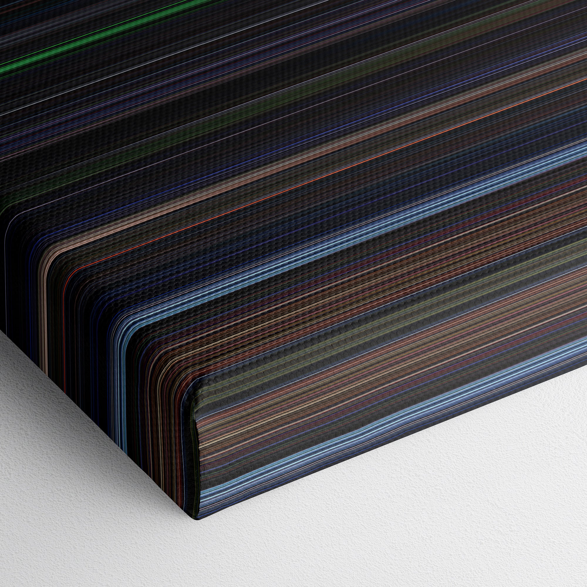 Event Horizon (1997) CineSpectrum Color Spectrum Canvas Print - Close Up of Bottom of Print