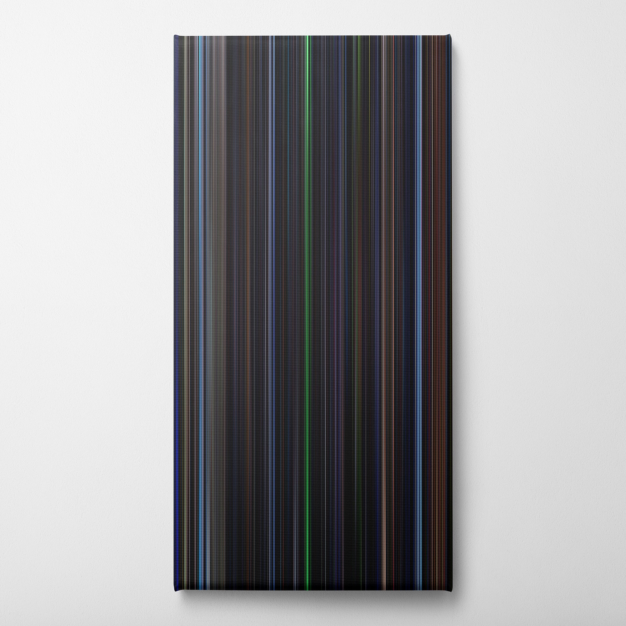 Event Horizon (1997) CineSpectrum Color Spectrum Canvas Print - Vertical on Wall
