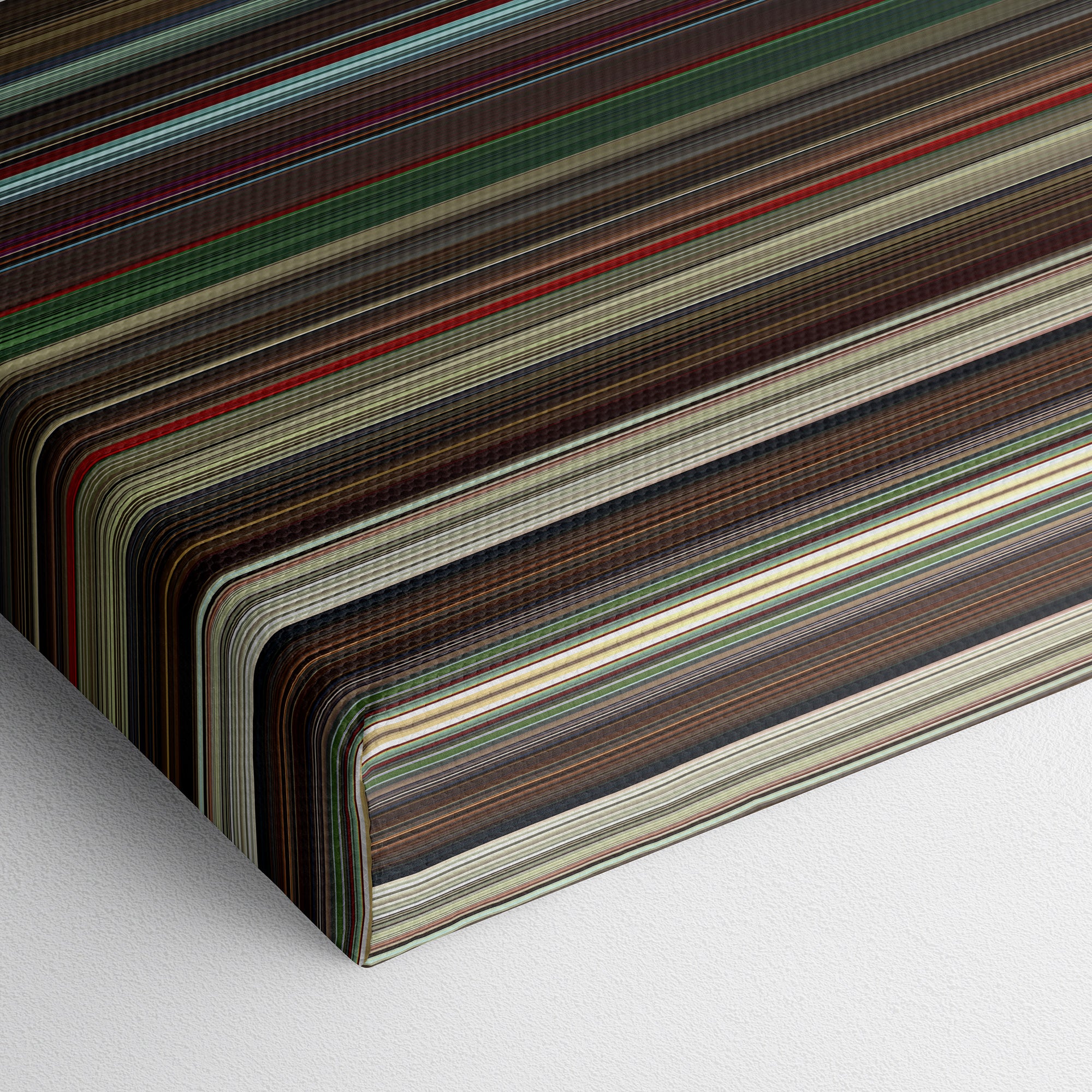 Ex Machina (2015) CineSpectrum Color Spectrum Canvas Print - Close Up of Bottom of Print