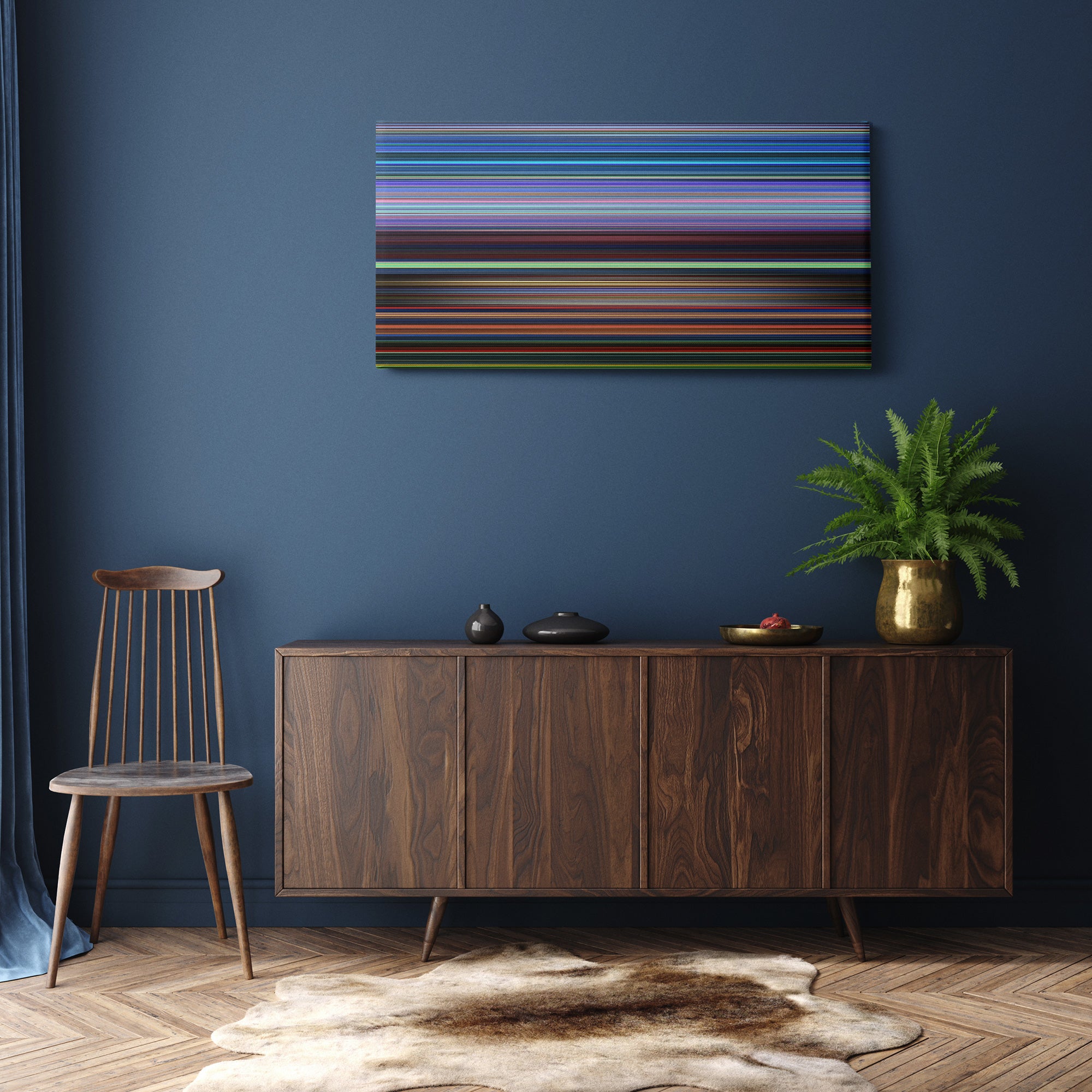 Fantasia 2000 (1999) CineSpectrum Color Spectrum Canvas Print - Hanging Horizontal on Wall in Room