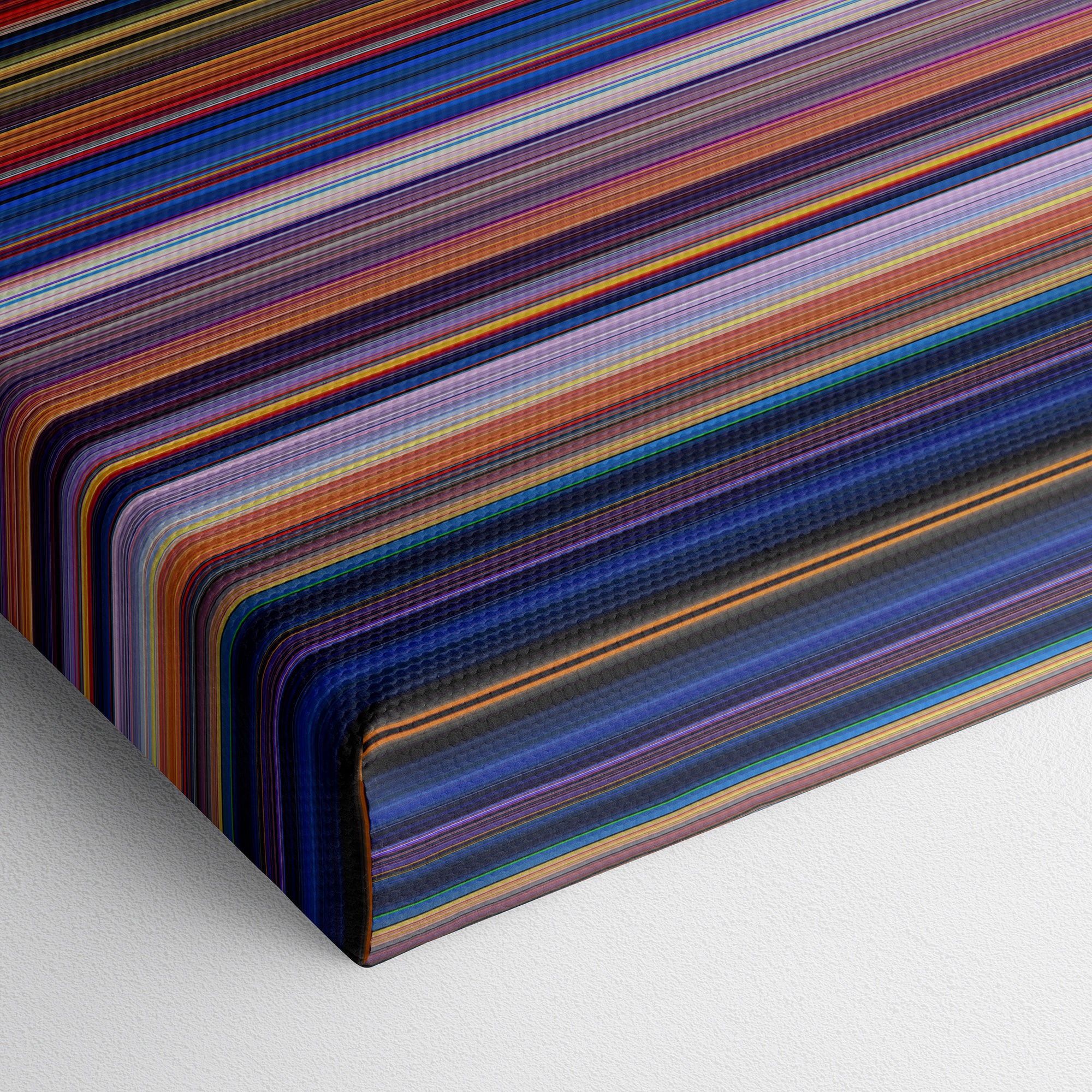 Fantasia (1940) CineSpectrum Color Spectrum Canvas Print - Close Up of Bottom of Print