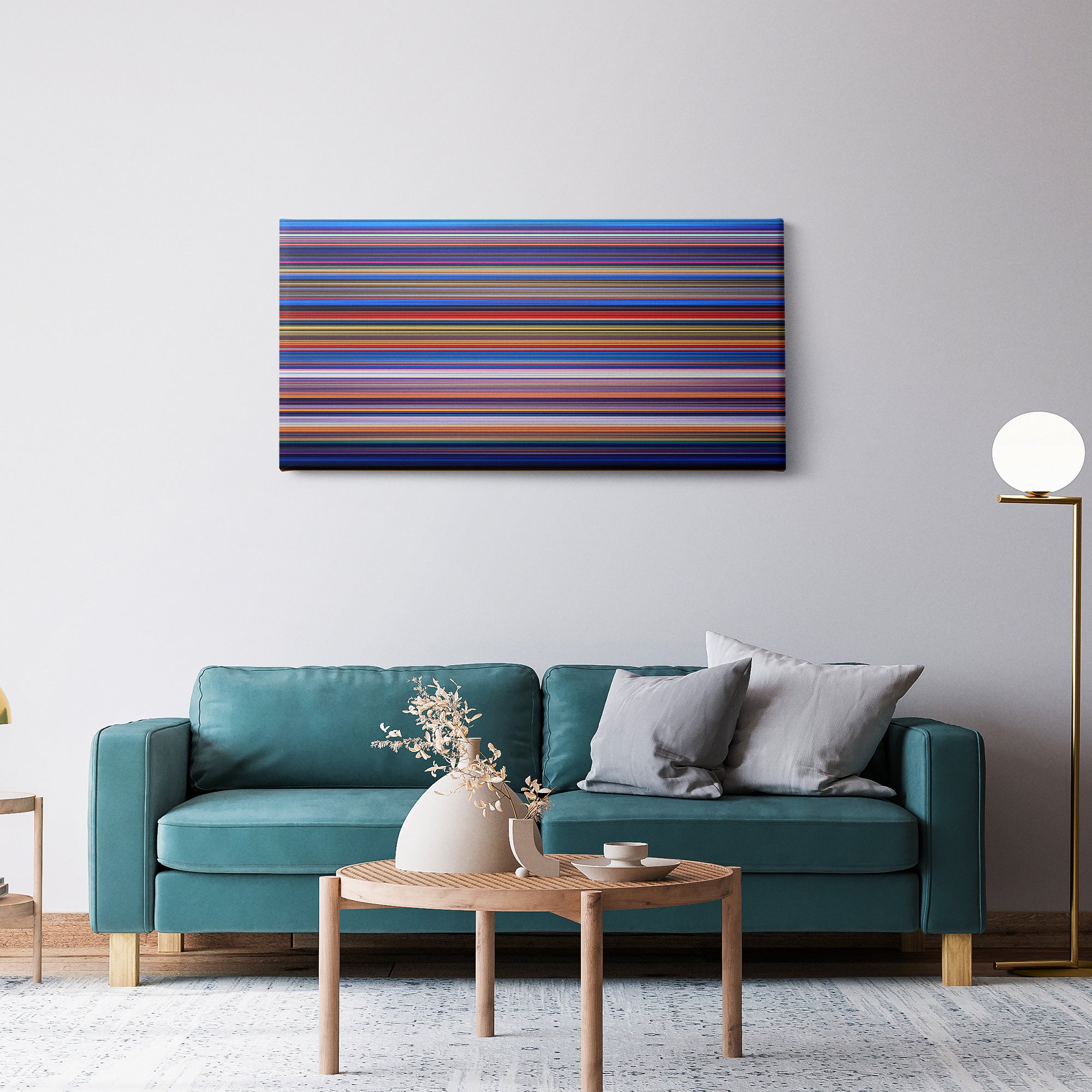 Fantasia (1940) CineSpectrum Color Spectrum Canvas Print - Hanging Horizontal on Wall in Room