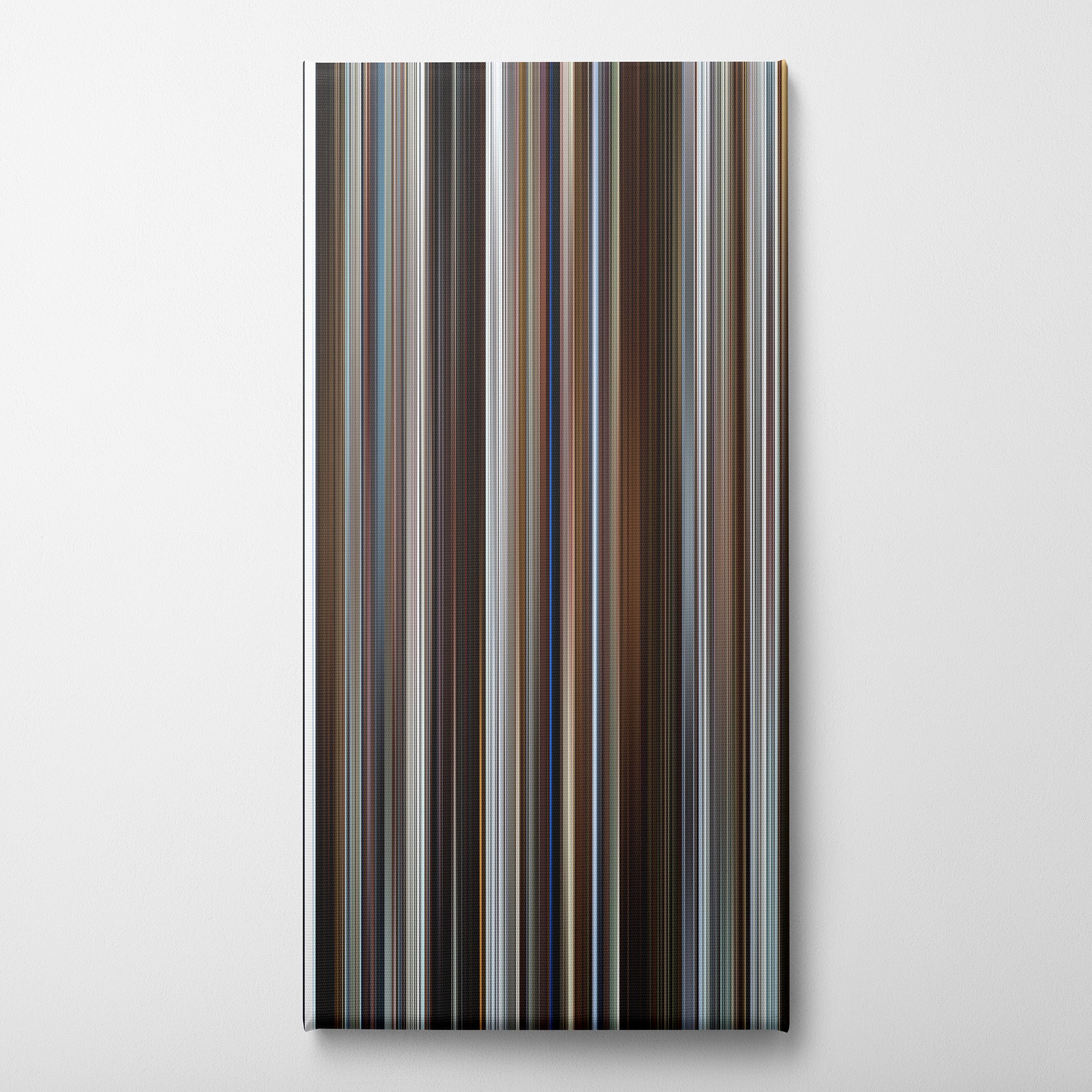 Fargo (1996) CineSpectrum Color Spectrum Canvas Print - Vertical on Wall