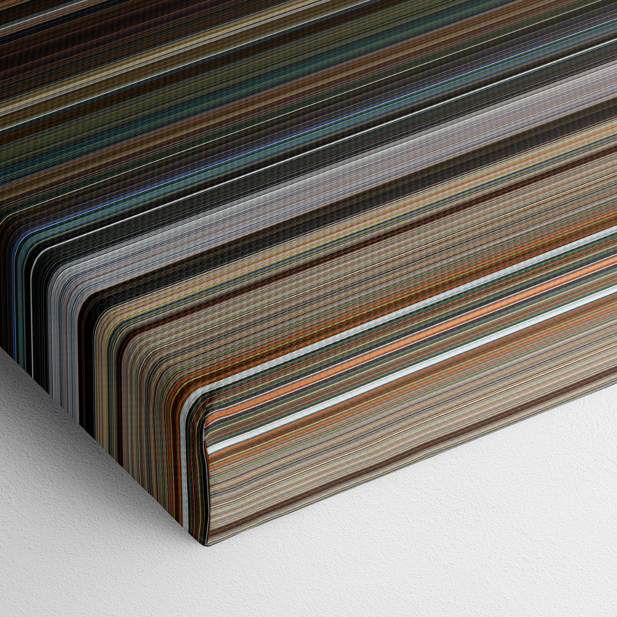 Fast X (2023) CineSpectrum Color Spectrum Canvas Print - Close Up of Bottom of Print